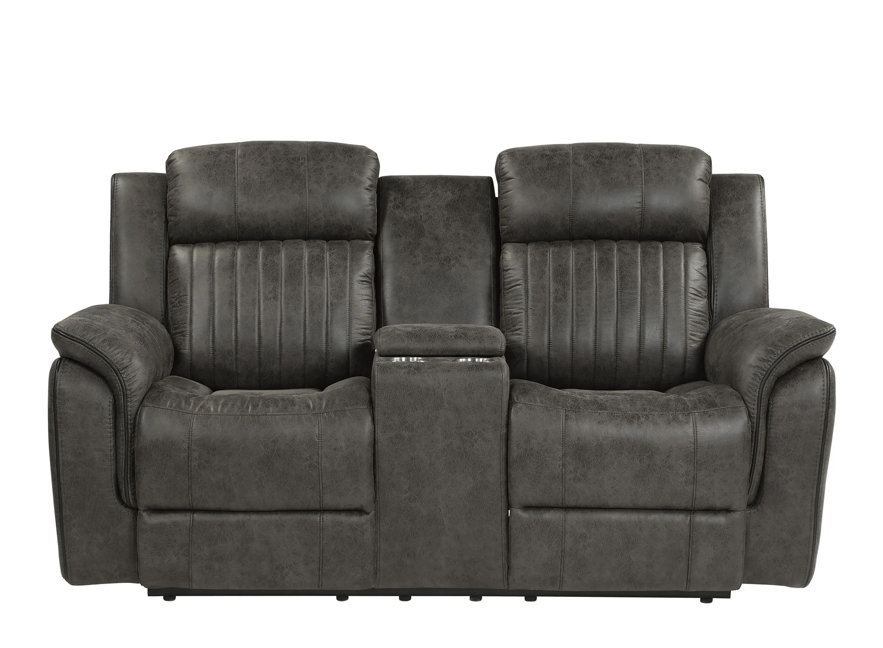 206294720 Spivey Double Reclining Loveseat With Center Conso sku 206294720
