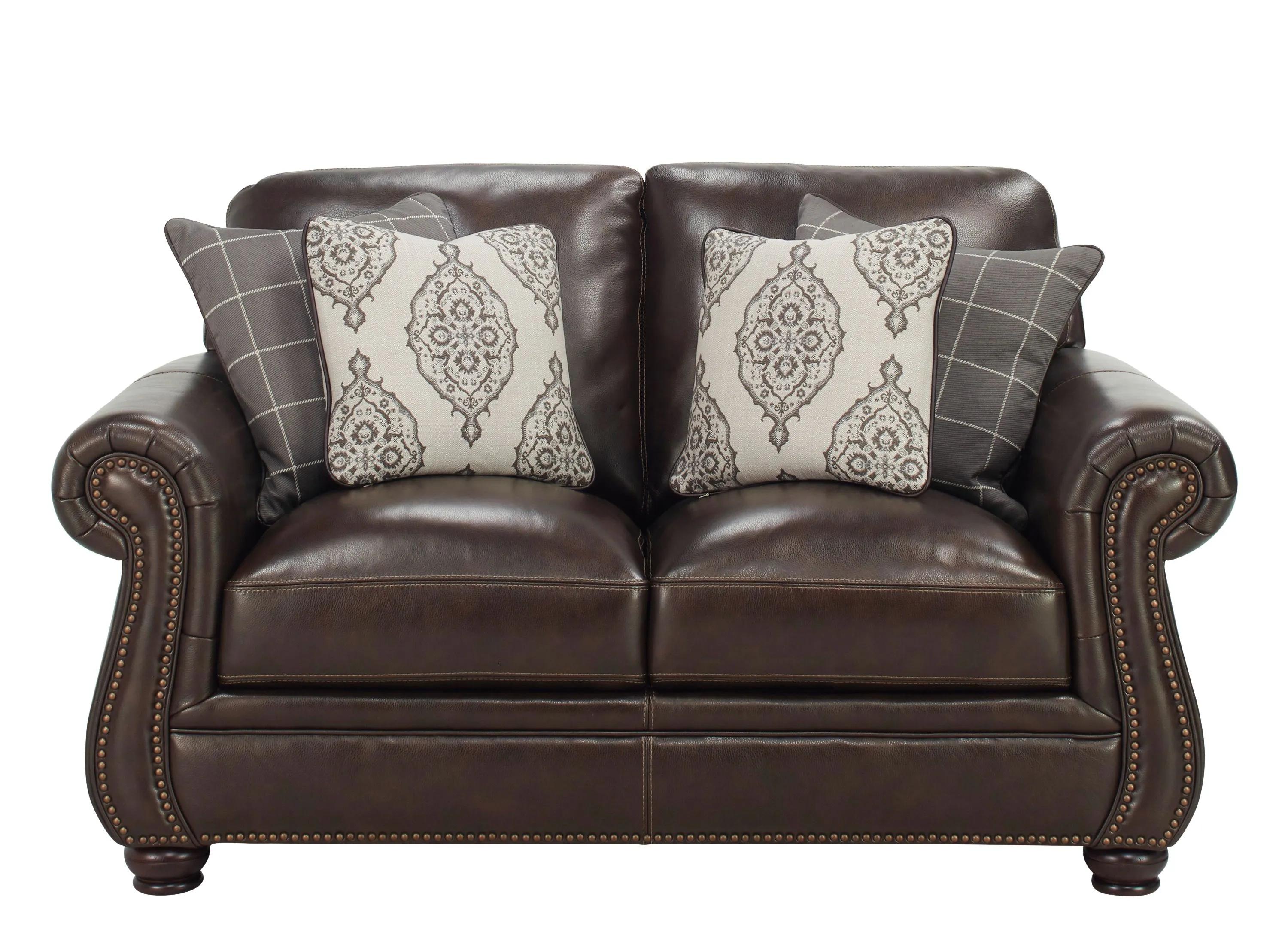Alistair Leather Loveseat