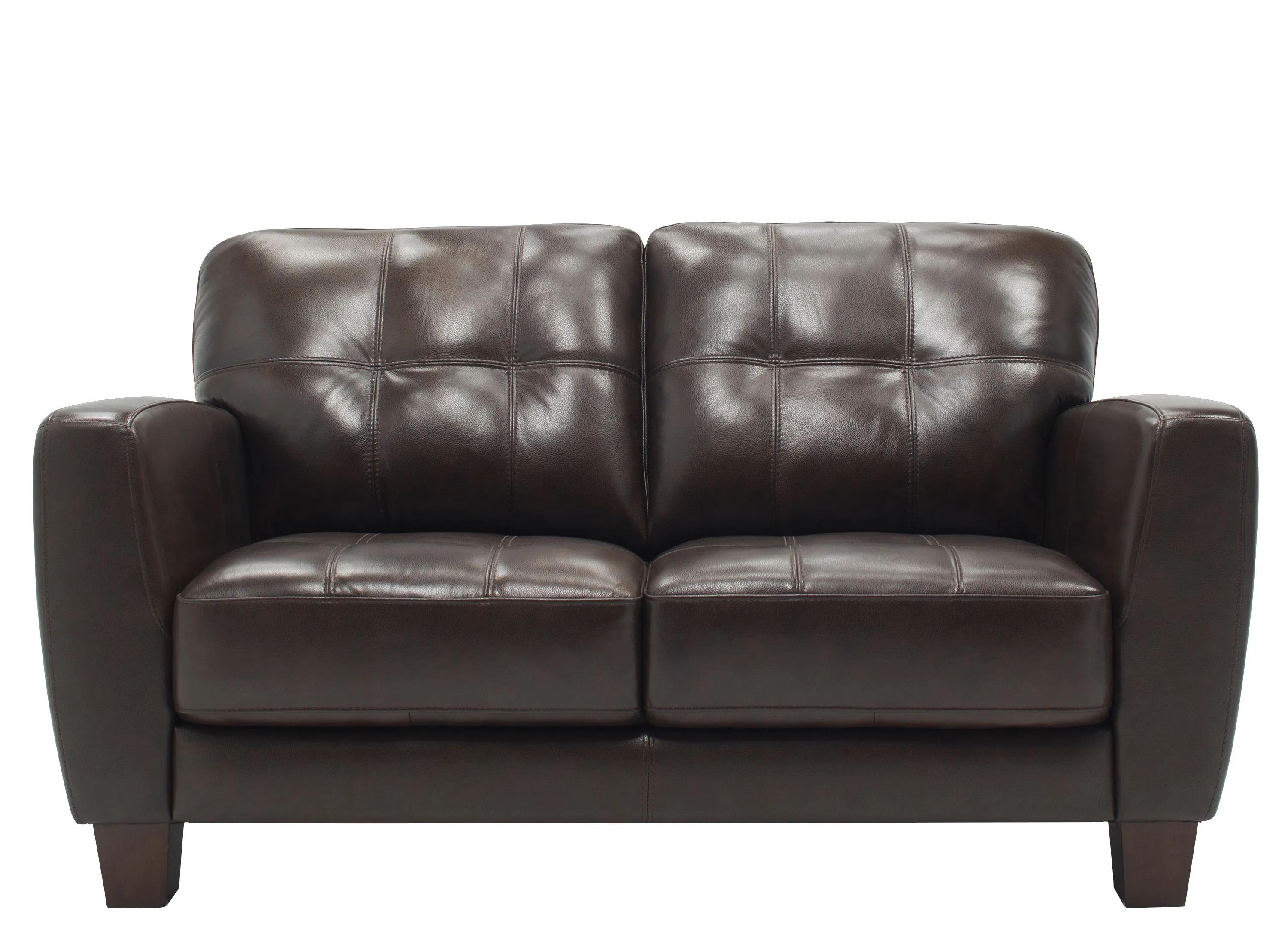 Gino Leather Loveseat