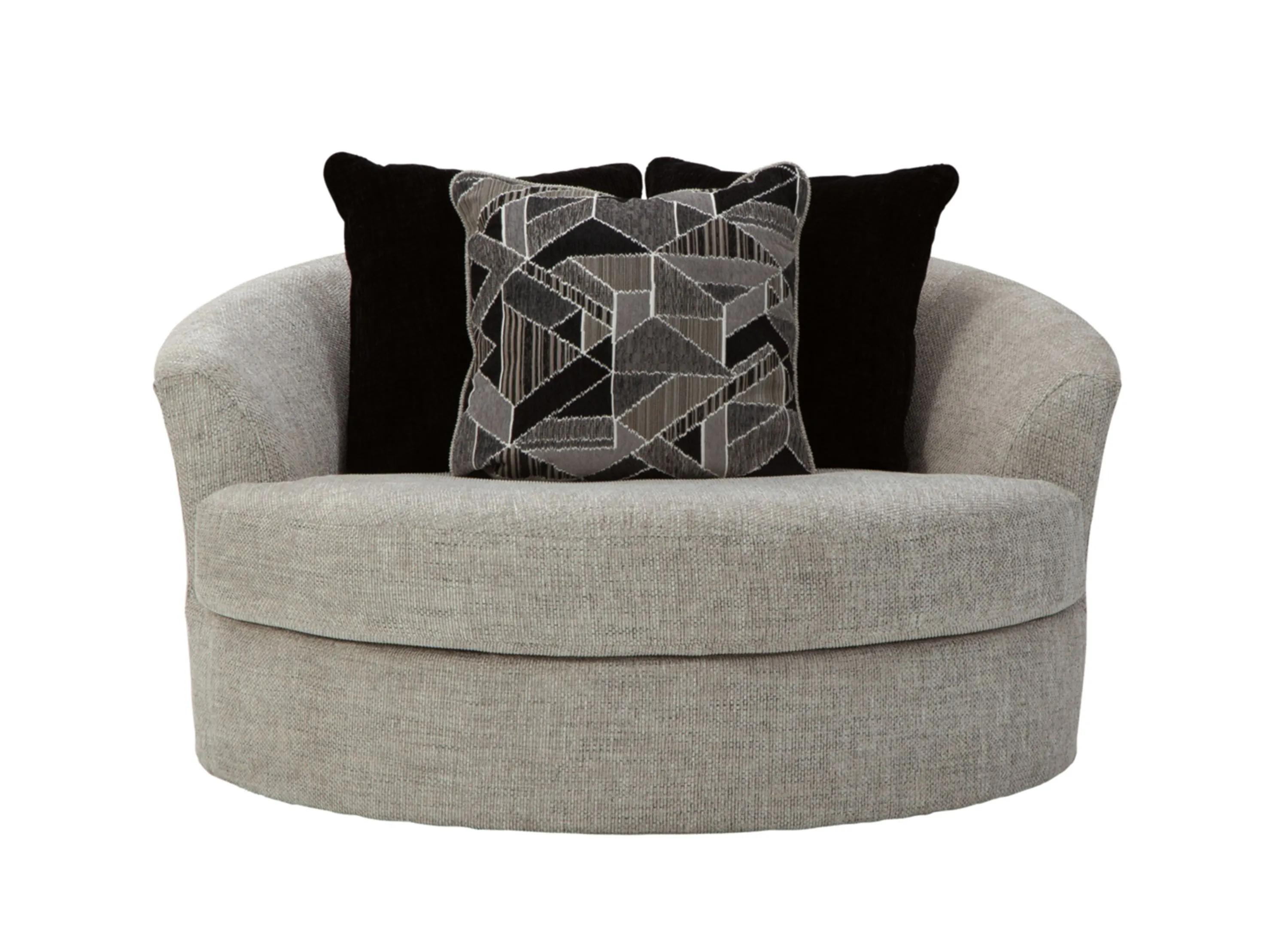 211211580 Megginson Oversized Round Swivel Chair sku 211211580
