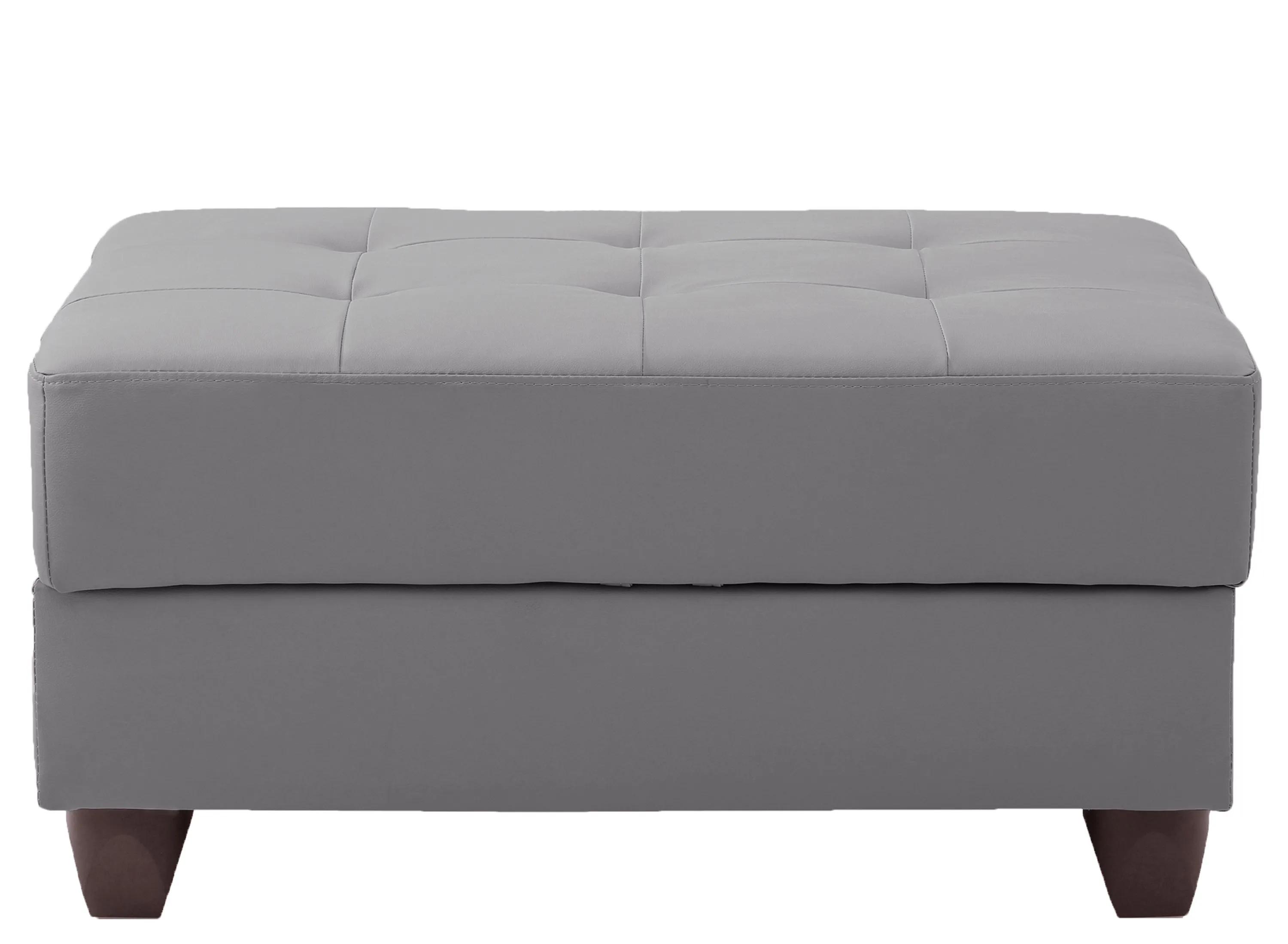 Malone Faux Leather Ottoman