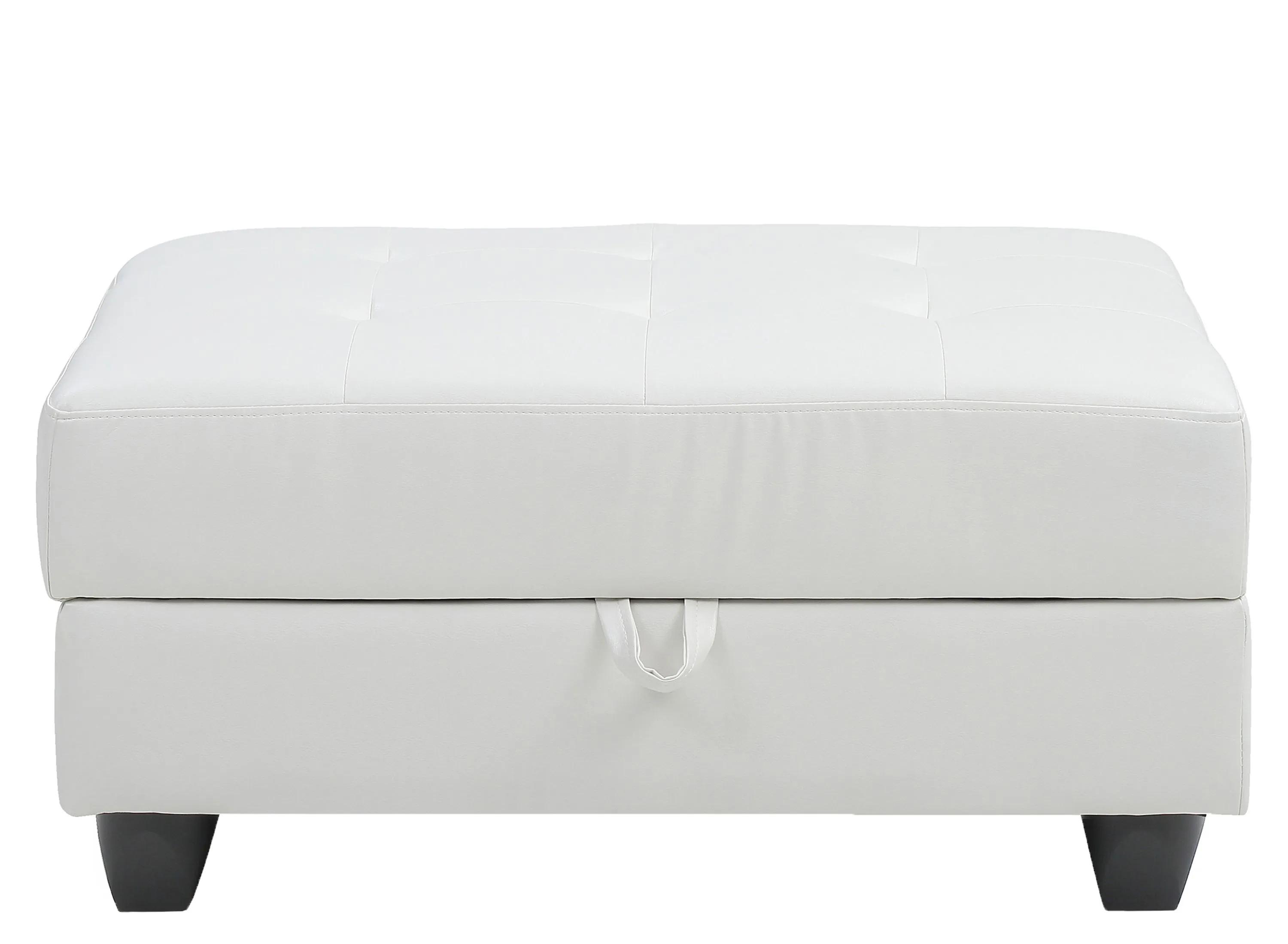 Malone Faux Leather Ottoman