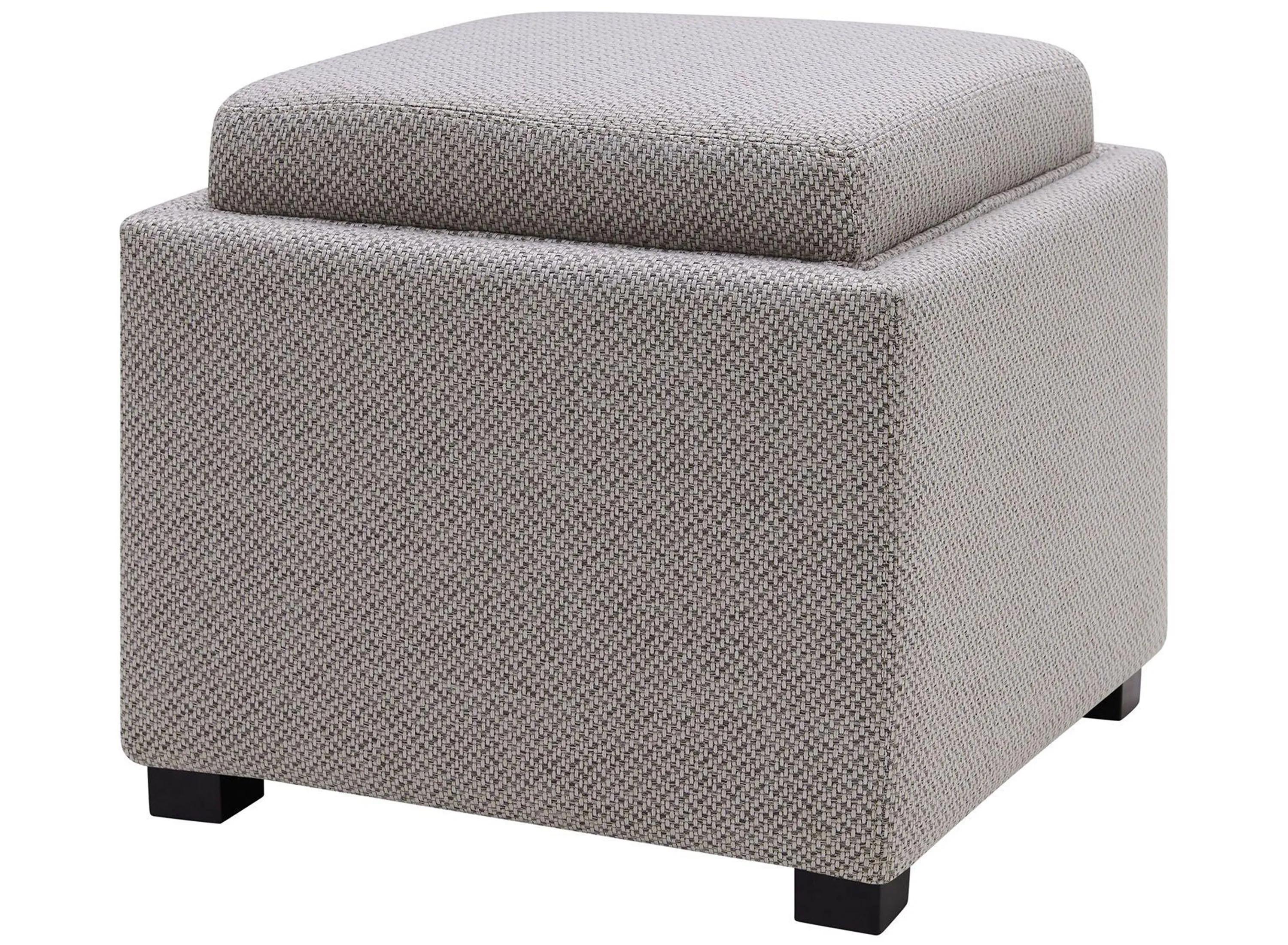 216191320 Cameron Square Fabric Storage Ottoman with Tray sku 216191320