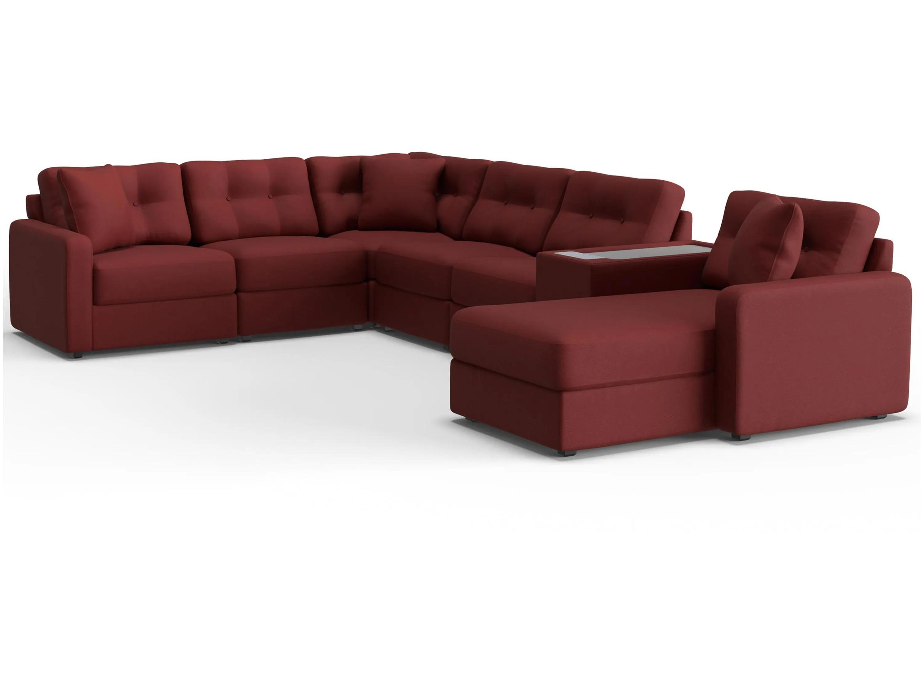 217404080 ModularOne 7-pc. Sectional w/One Power Console sku 217404080