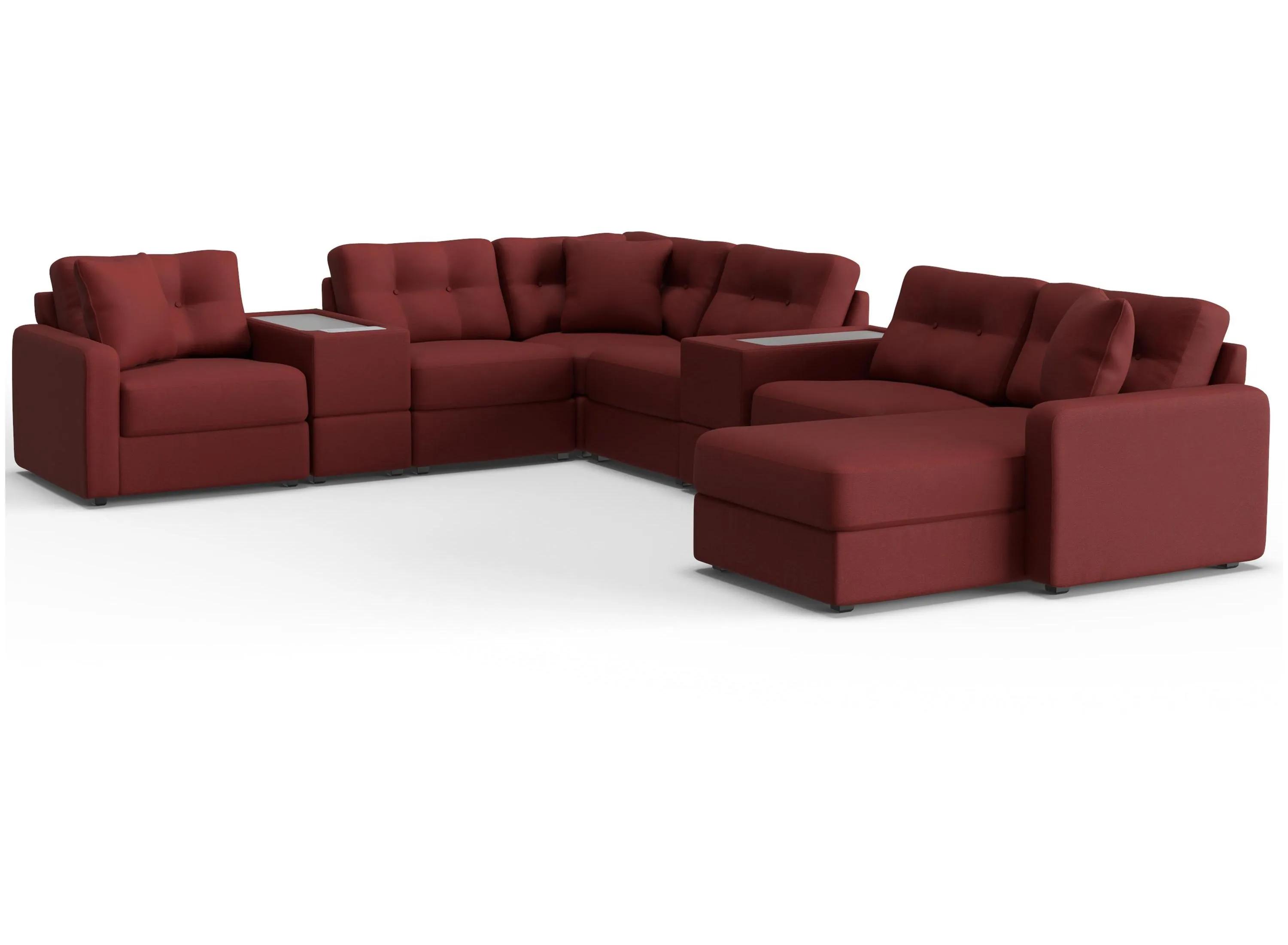 217404100 ModularOne 8-pc. Sectional w/One Power Console sku 217404100