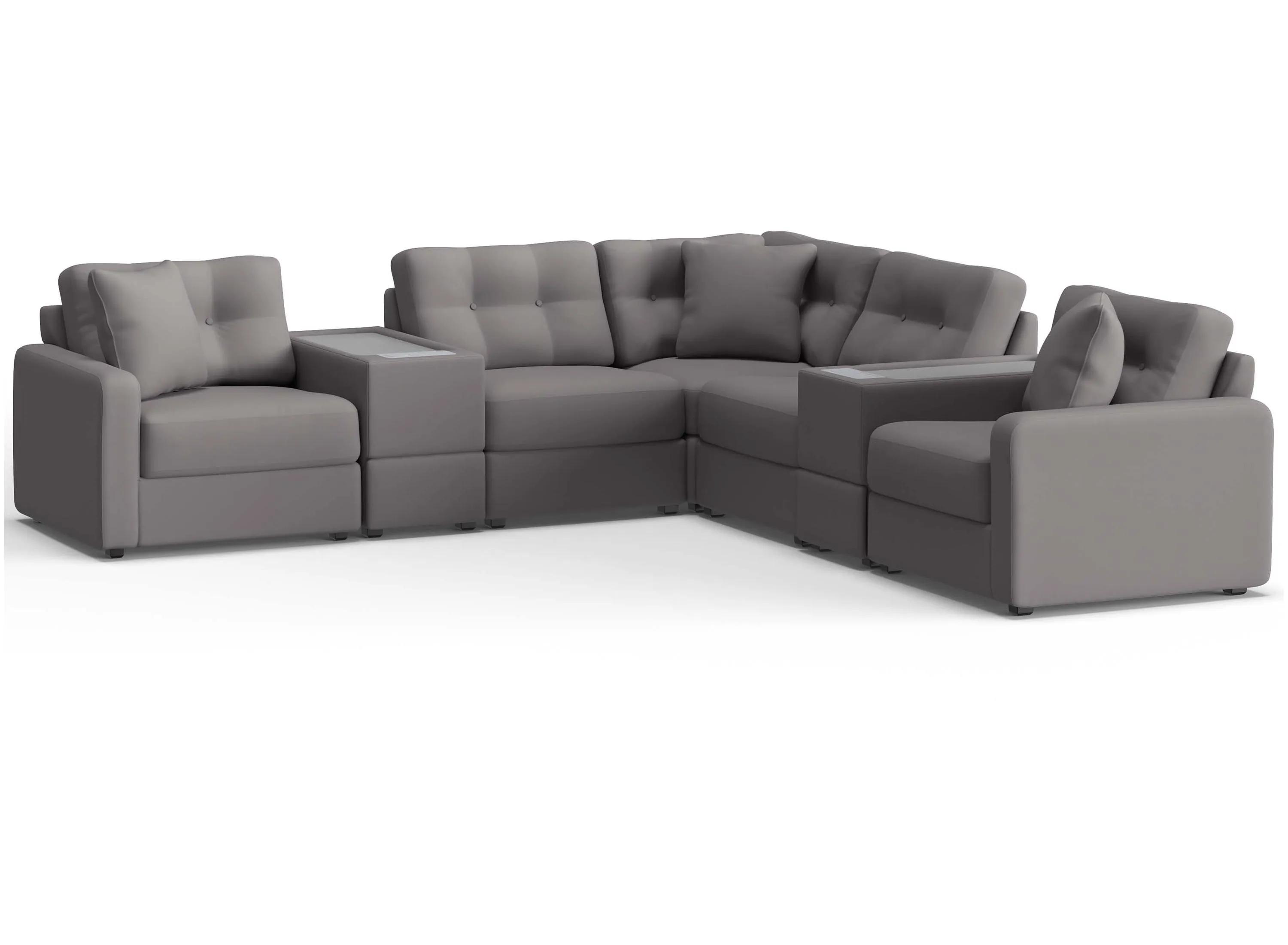 217407060 ModularOne 7-pc. Sectional w/Two PowerConsole sku 217407060