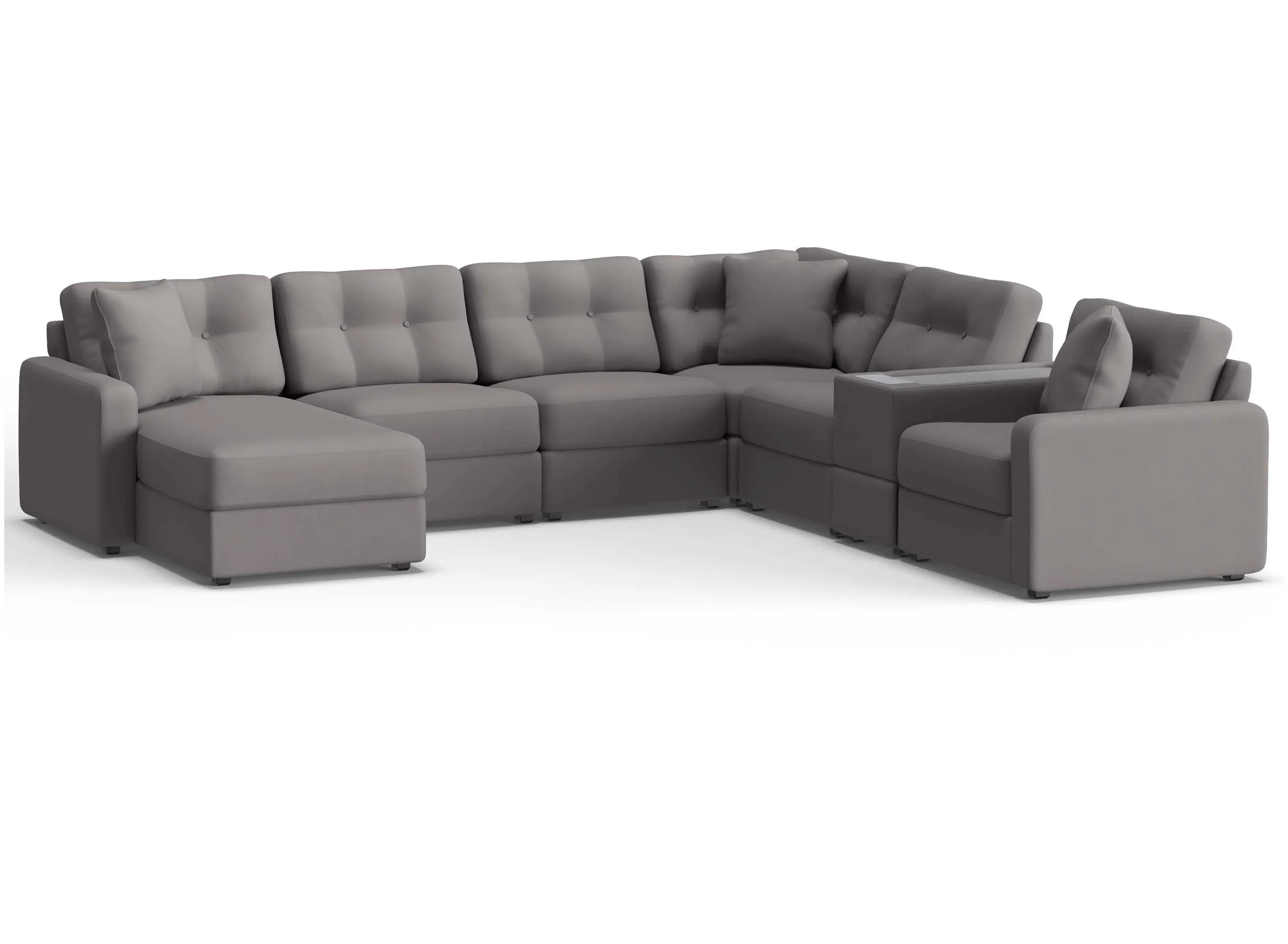 217407080 ModularOne 7-pc. Sectional w/One Power Console sku 217407080