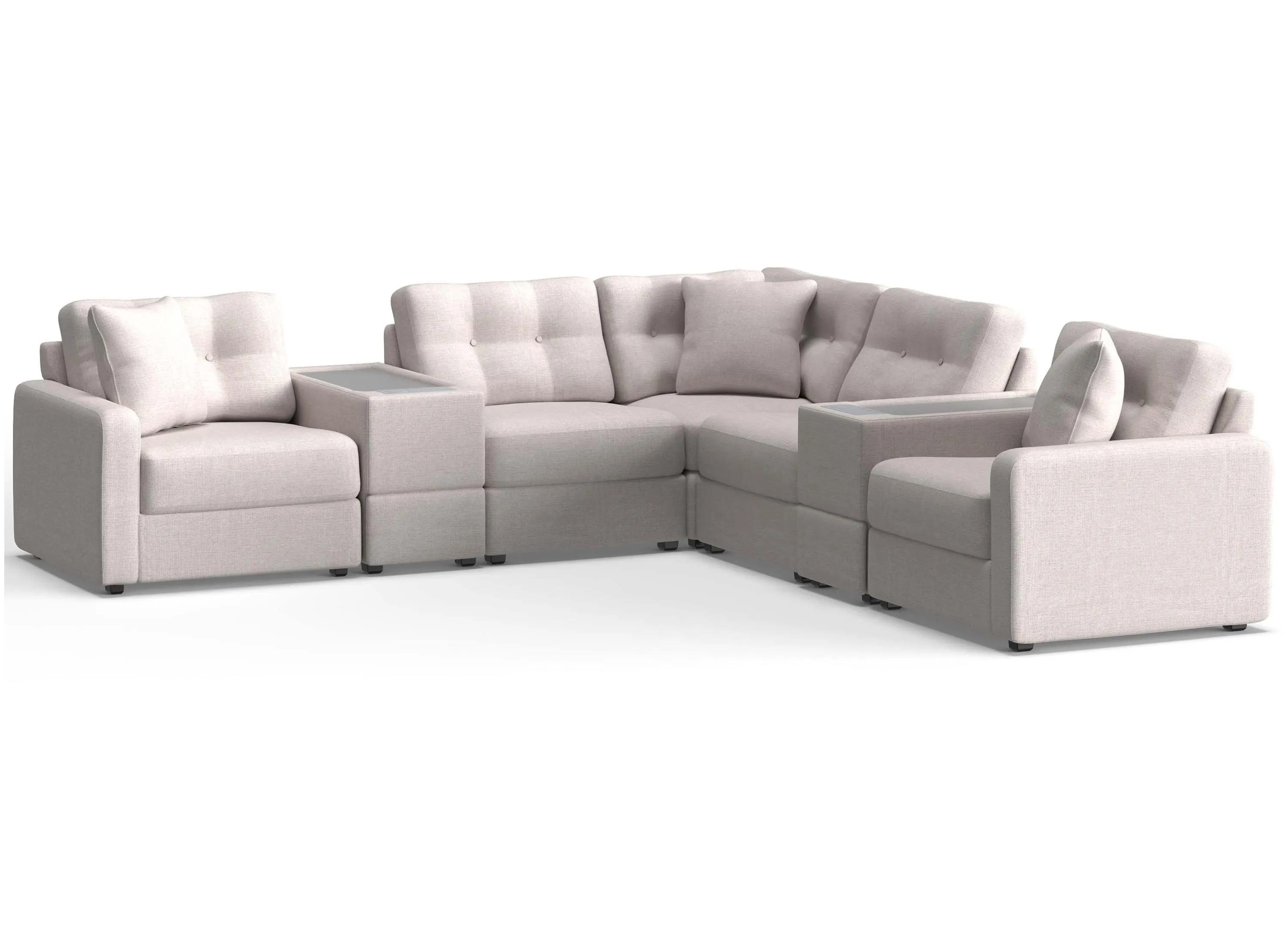 217408060 ModularOne 7-pc. Sectional w/Two PowerConsole sku 217408060