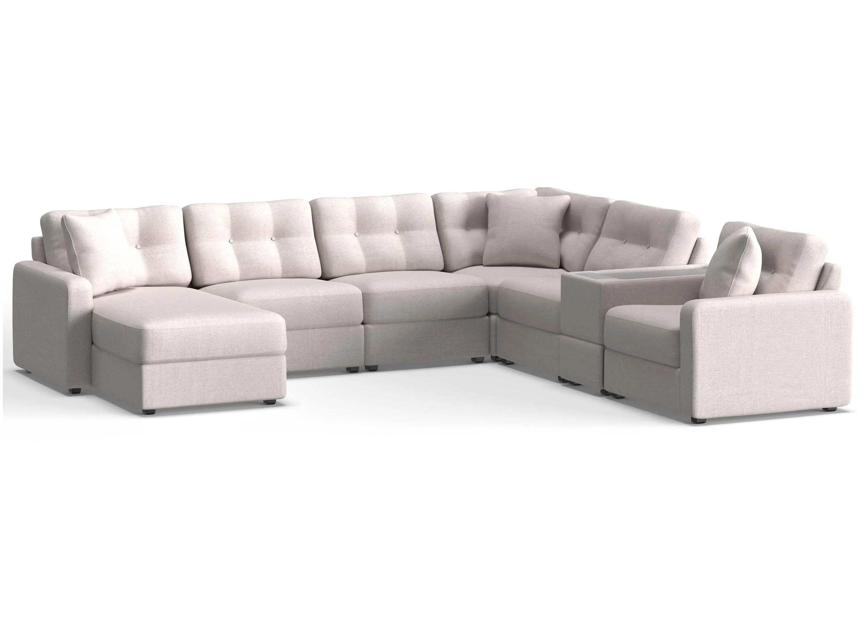 217408080 ModularOne 7-pc. Sectional w/One Power Console sku 217408080