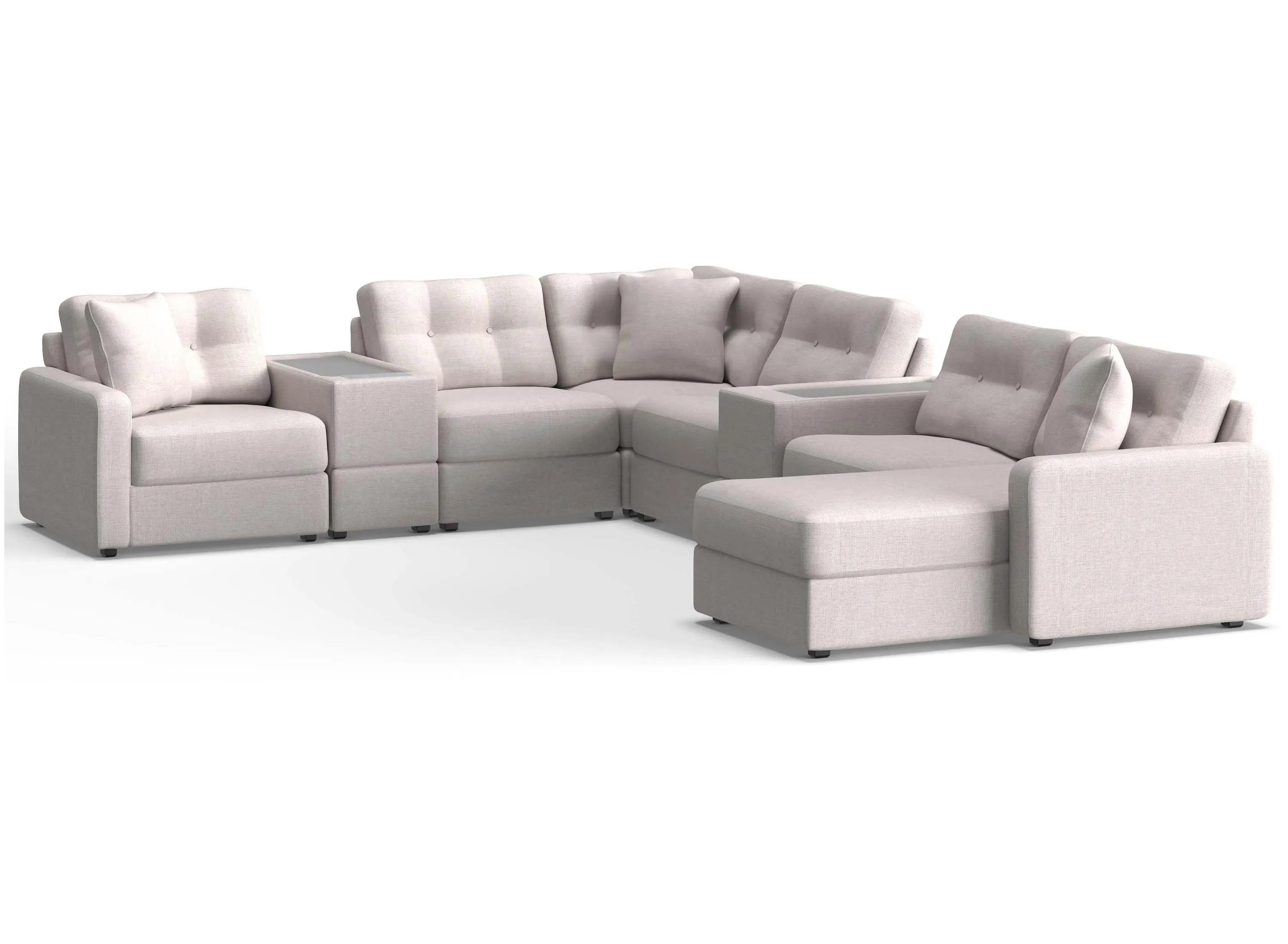 217408110 ModularOne 8-pc. Sectional w/One Power Console sku 217408110