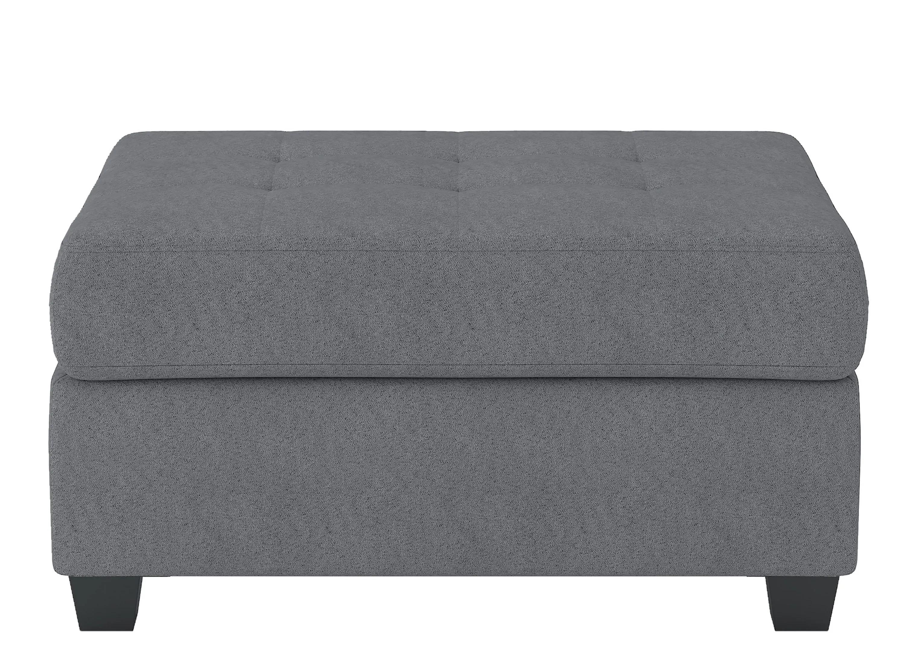 Maston Dark Gray Storage Ottoman