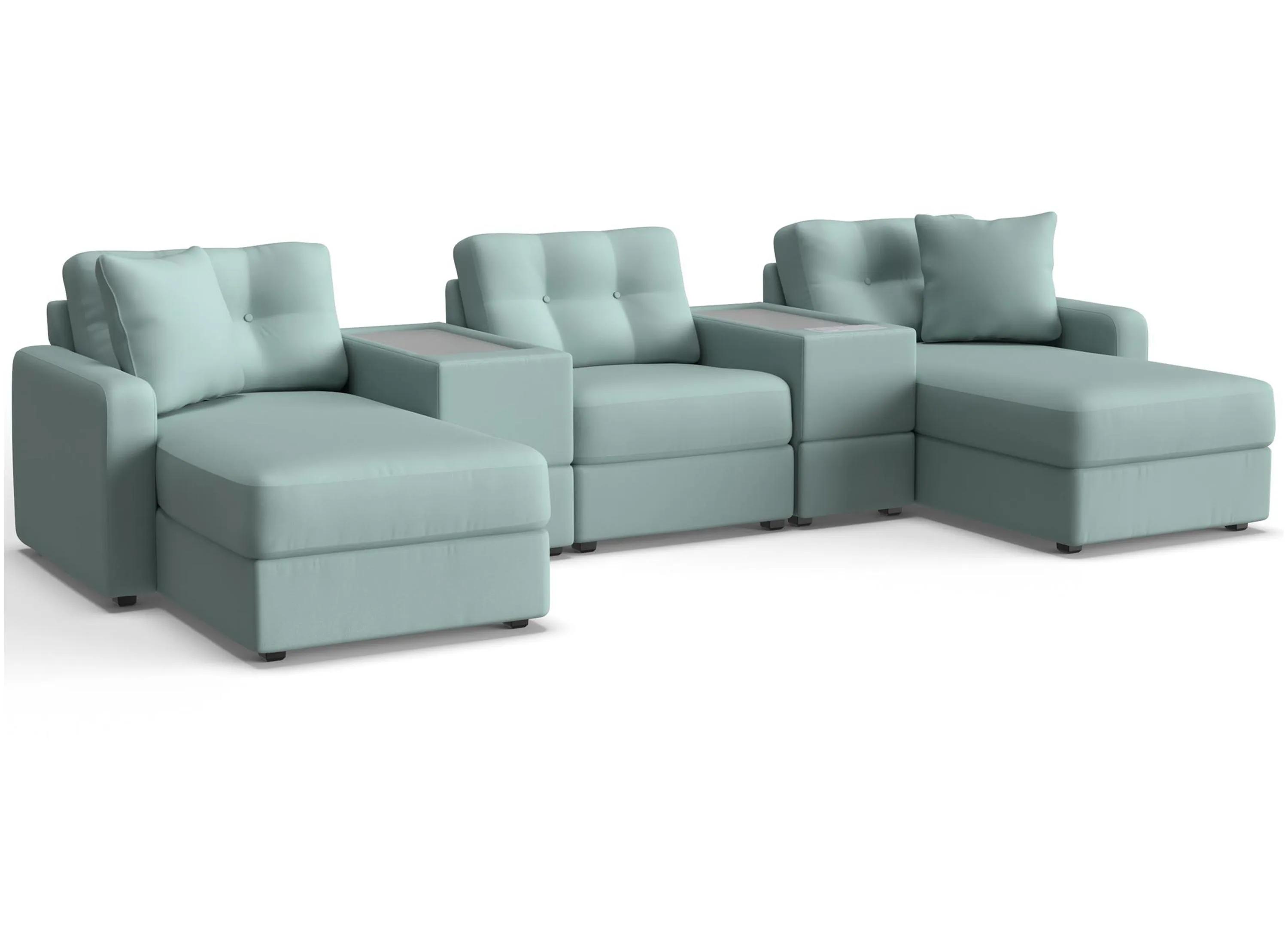 218407072 ModularOne 5-pc. Sectional w/One Power Console sku 218407072