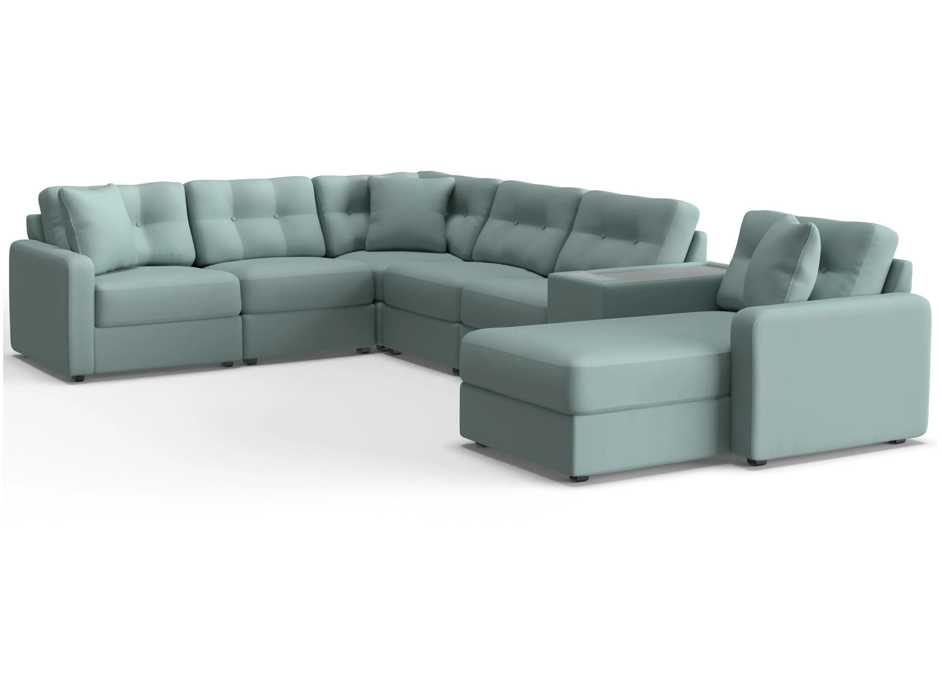 218407092 ModularOne 7-pc. Sectional w/One Power Console sku 218407092