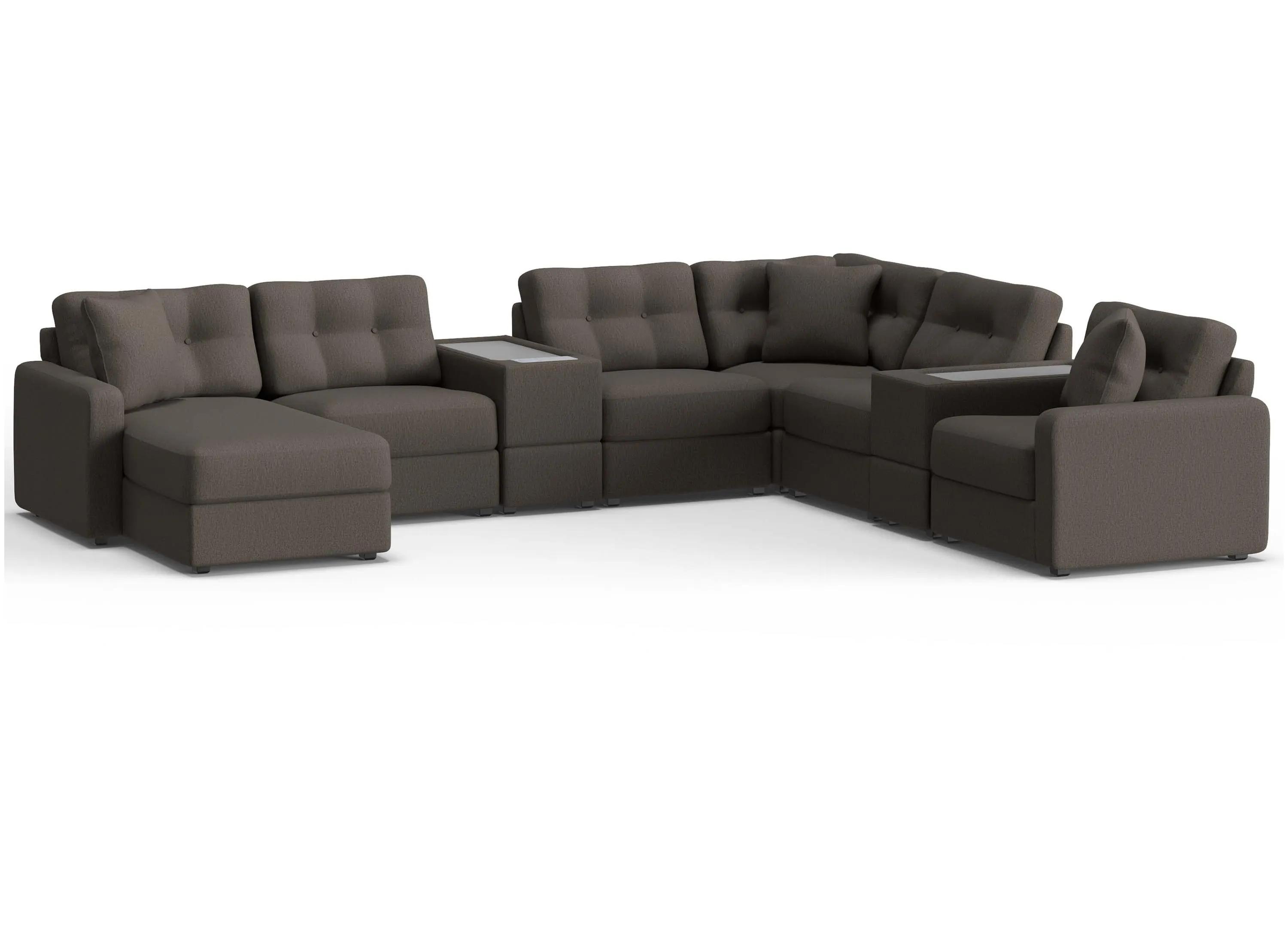 ModularOne 8-pc. Sectional w/One Power Console SKU:218407101 sku 218407101