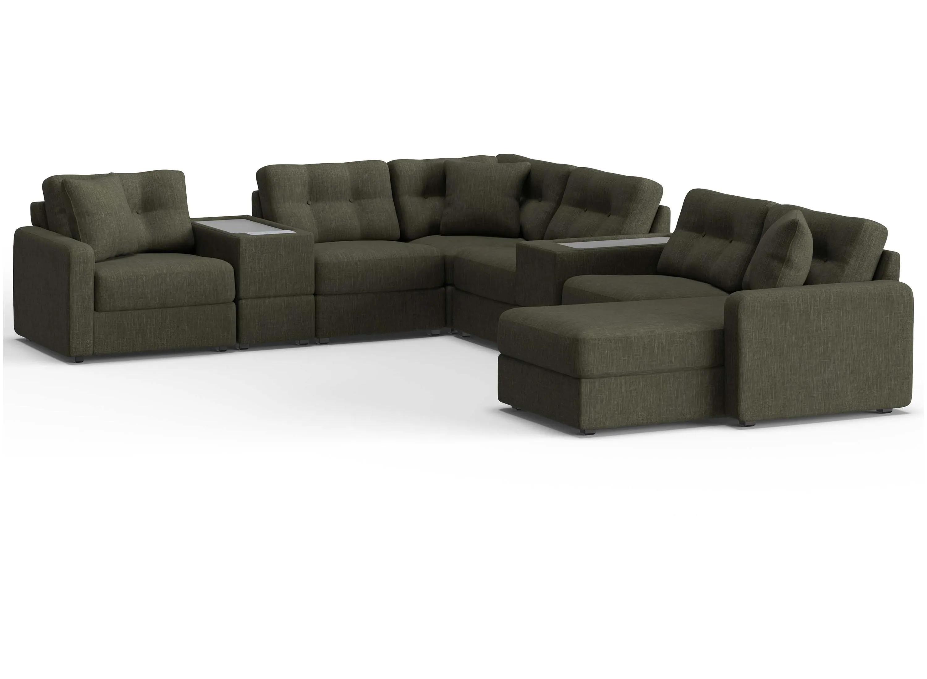 ModularOne 8-pc. Sectional w/One Power Console