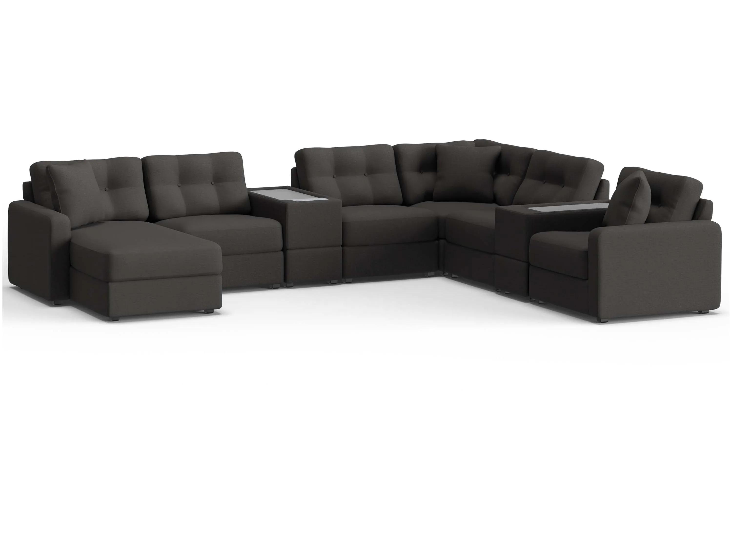 220405100 ModularOne 8-pc. Sectional w/One Power Console sku 220405100