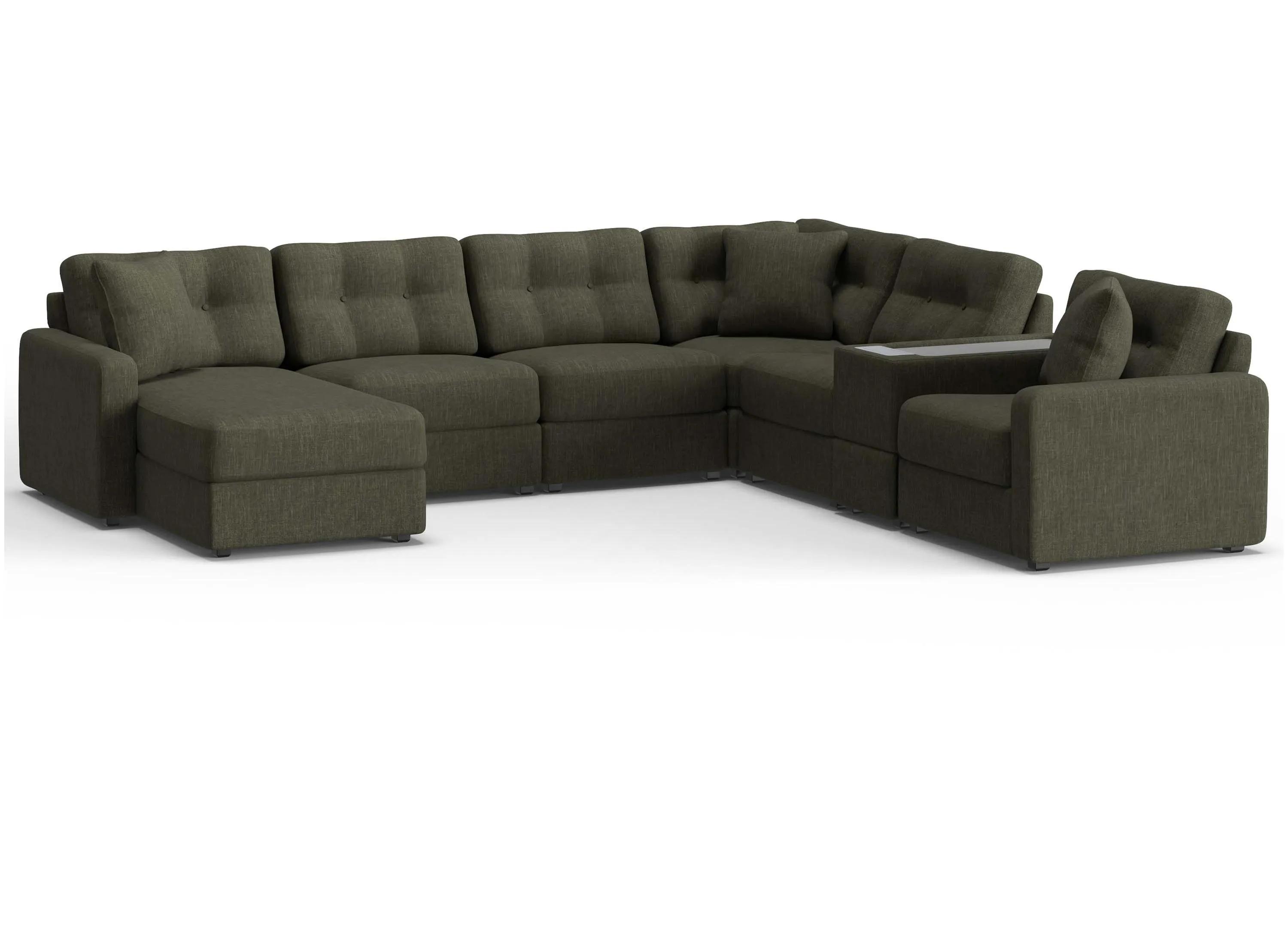 220407080 ModularOne 7-pc. Sectional w/One Power Console sku 220407080