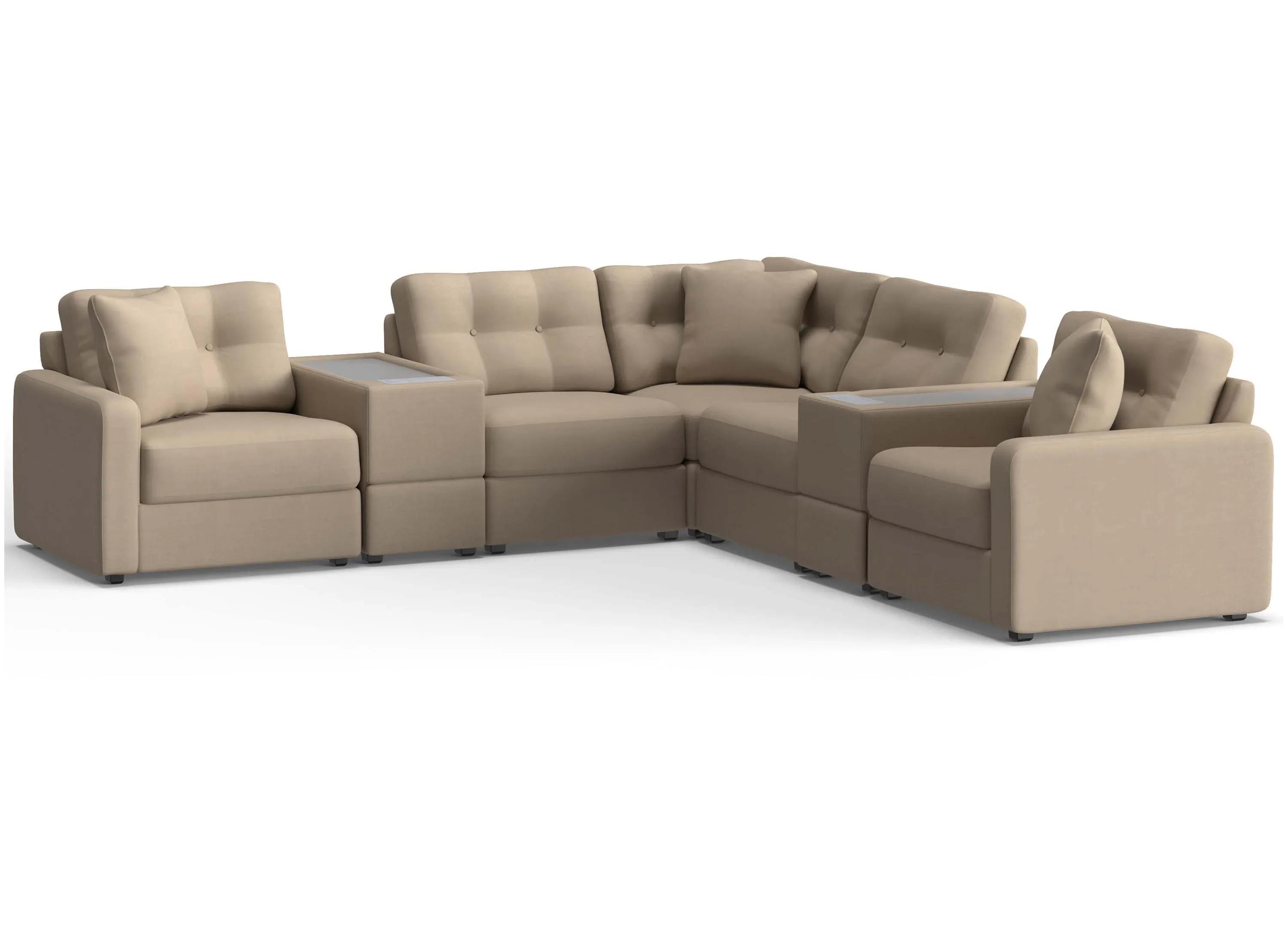 221407061 ModularOne 7-pc. Sectional w/Two PowerConsole sku 221407061