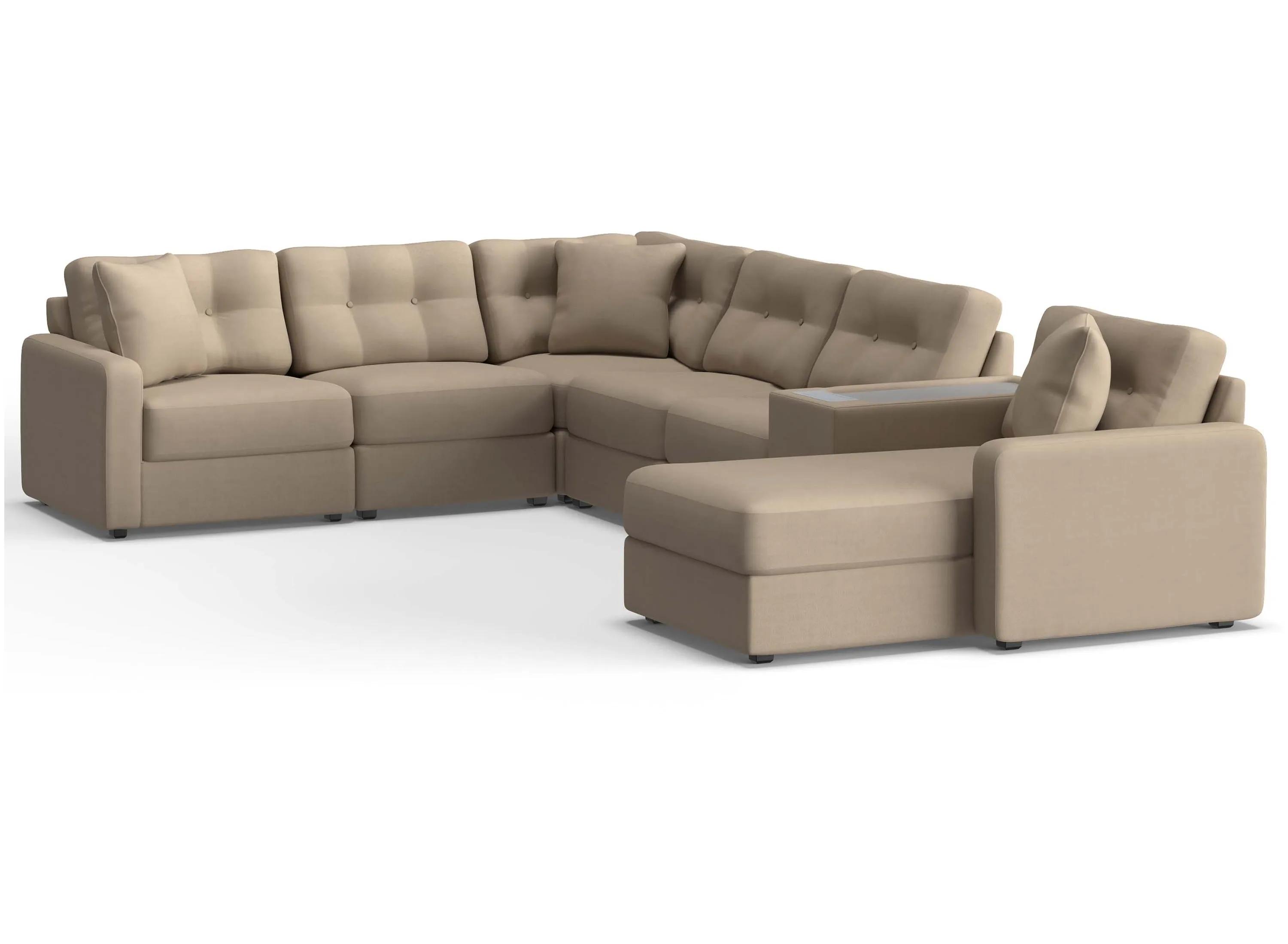 221407091 ModularOne 7-pc. Sectional w/One Power Console sku 221407091