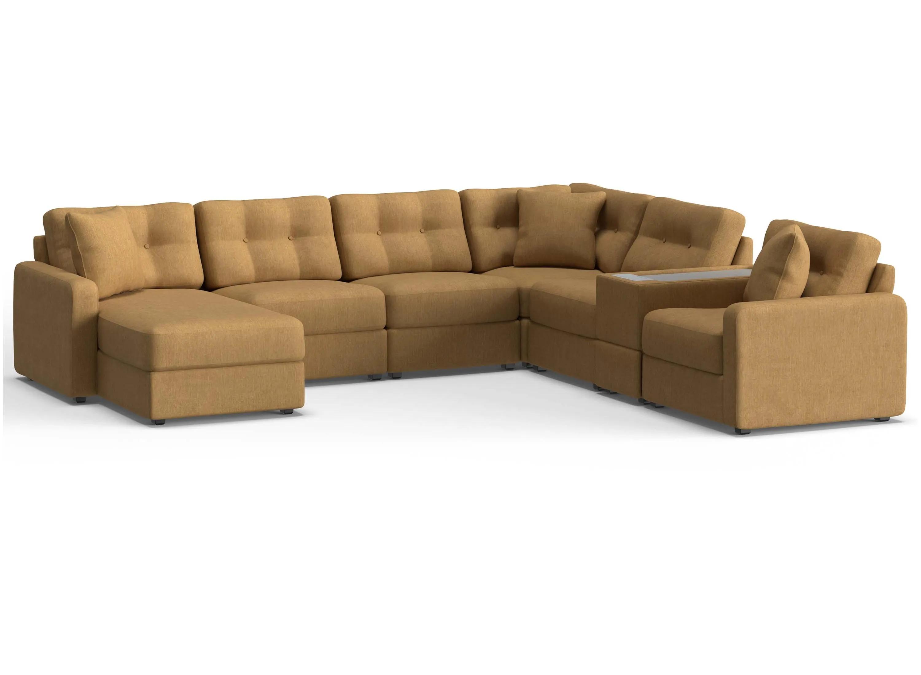 ModularOne 7-pc. Sectional w/One Power Console SKU:221440090 sku 221440090