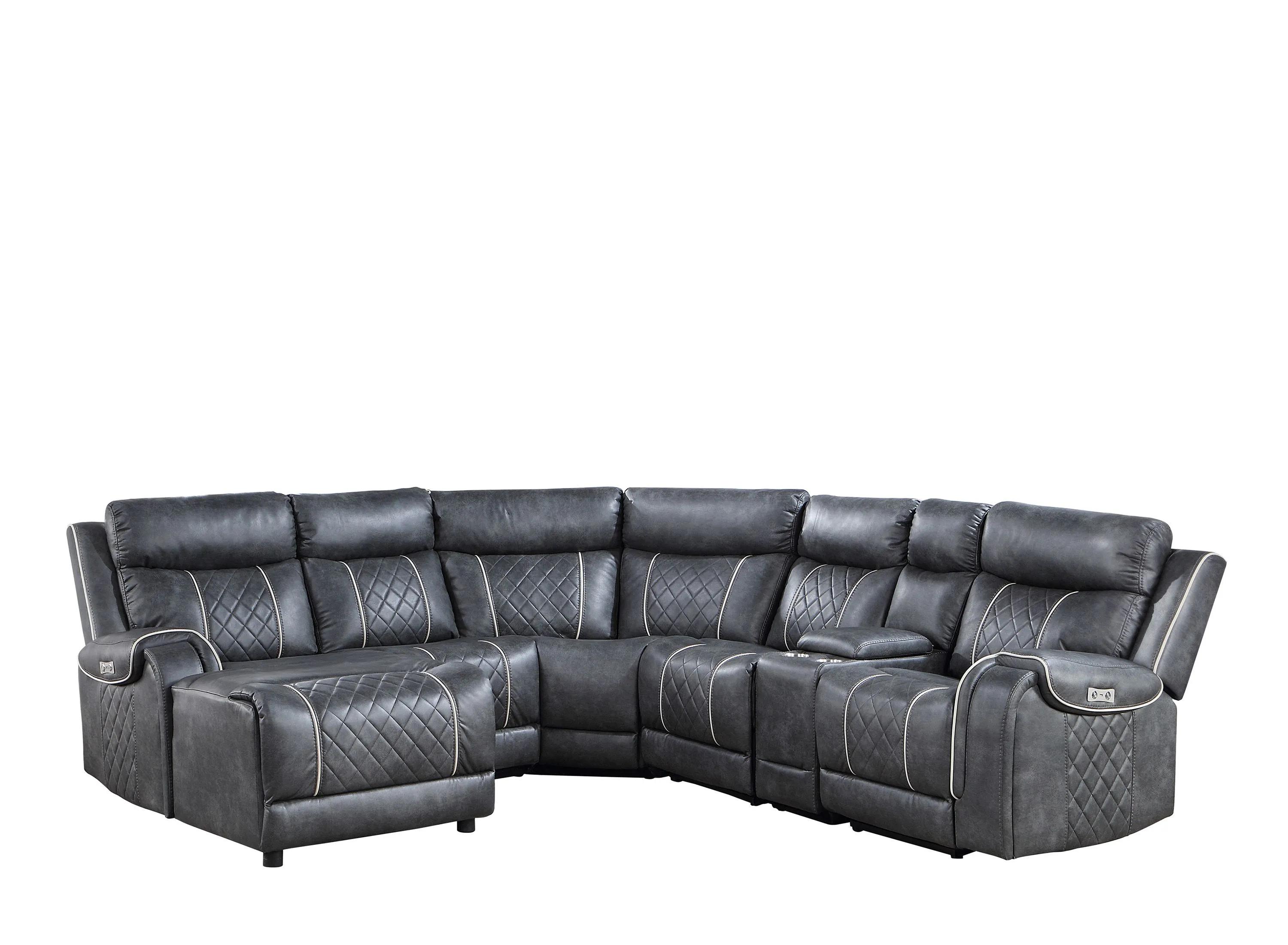 222232190 Dawson 6-Pc Power Reclining Sectional W/ Left Chai sku 222232190