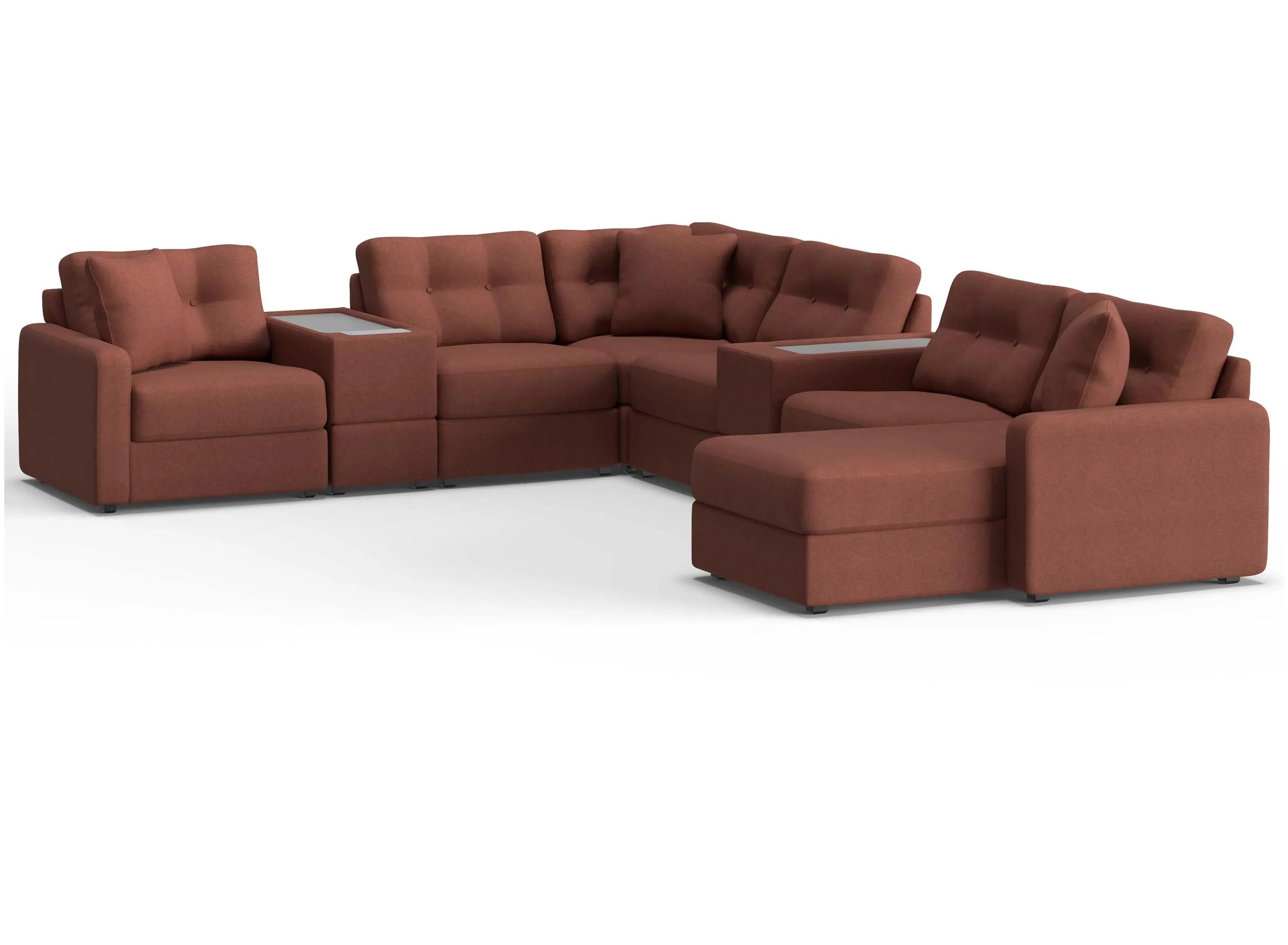 ModularOne 8-pc. Sectional w/One Power Console SKU:222405110 sku 222405110