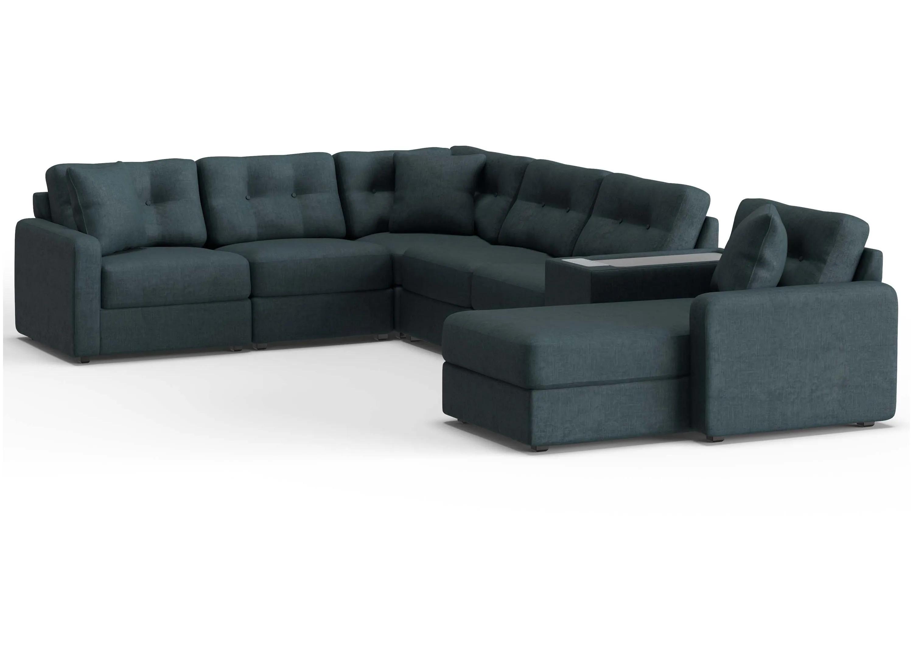 222408090 ModularOne 7-pc. Sectional w/One Power Console sku 222408090