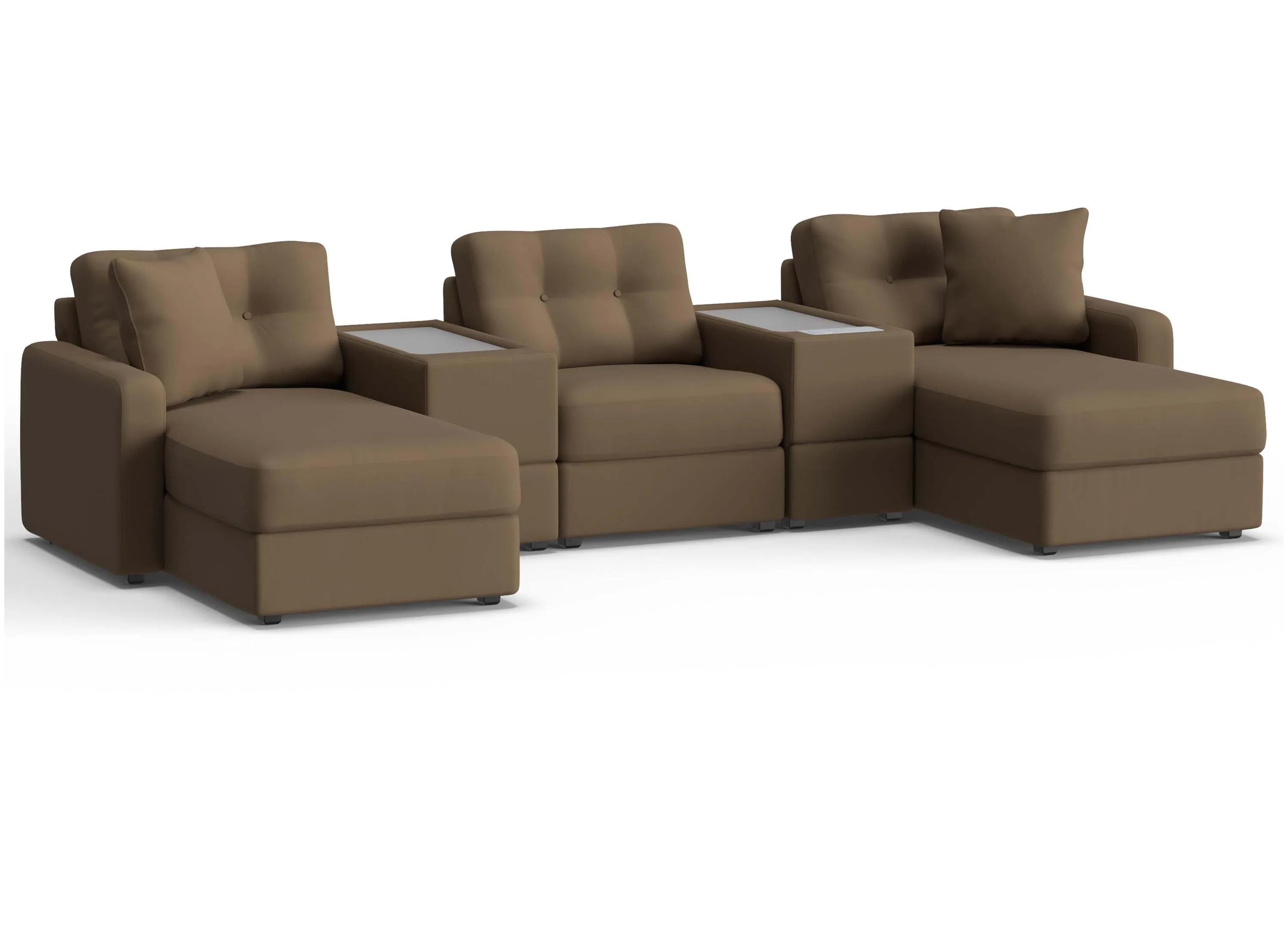 222409081 ModularOne 5-pc. Sectional w/One Power Console sku 222409081