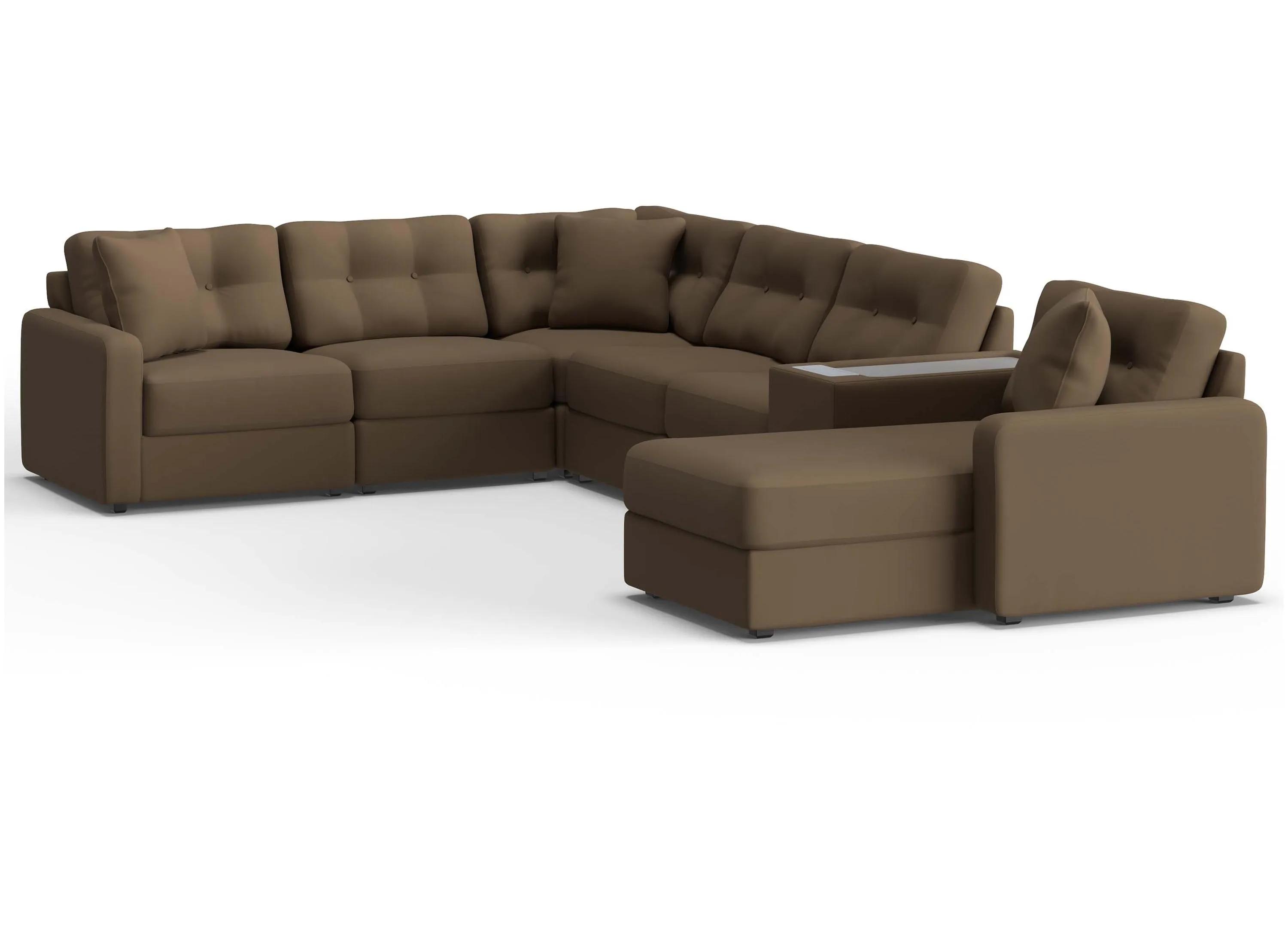 222409101 ModularOne 7-pc. Sectional w/One Power Console sku 222409101