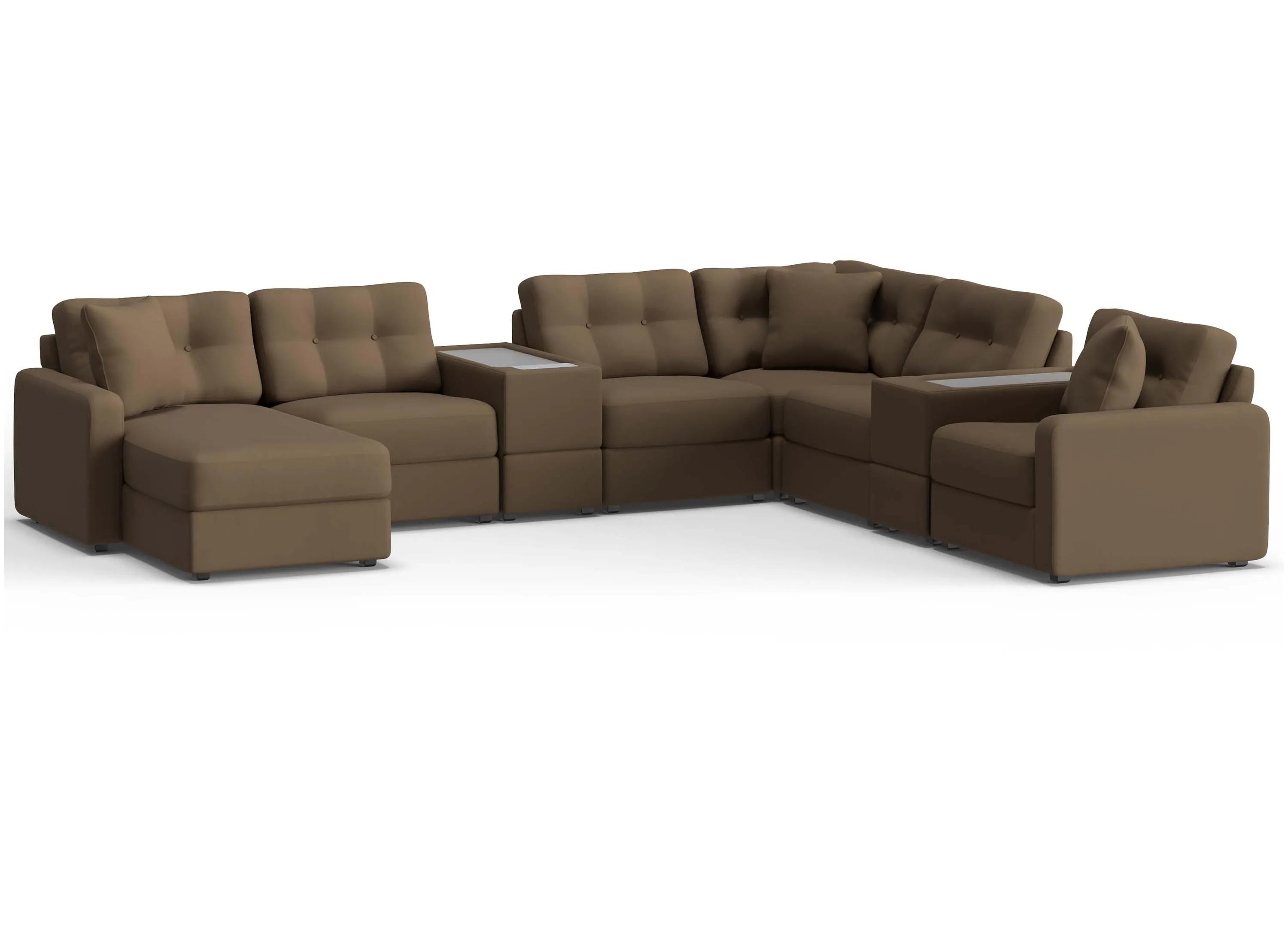 222409111 ModularOne 8-pc. Sectional w/One Power Console sku 222409111