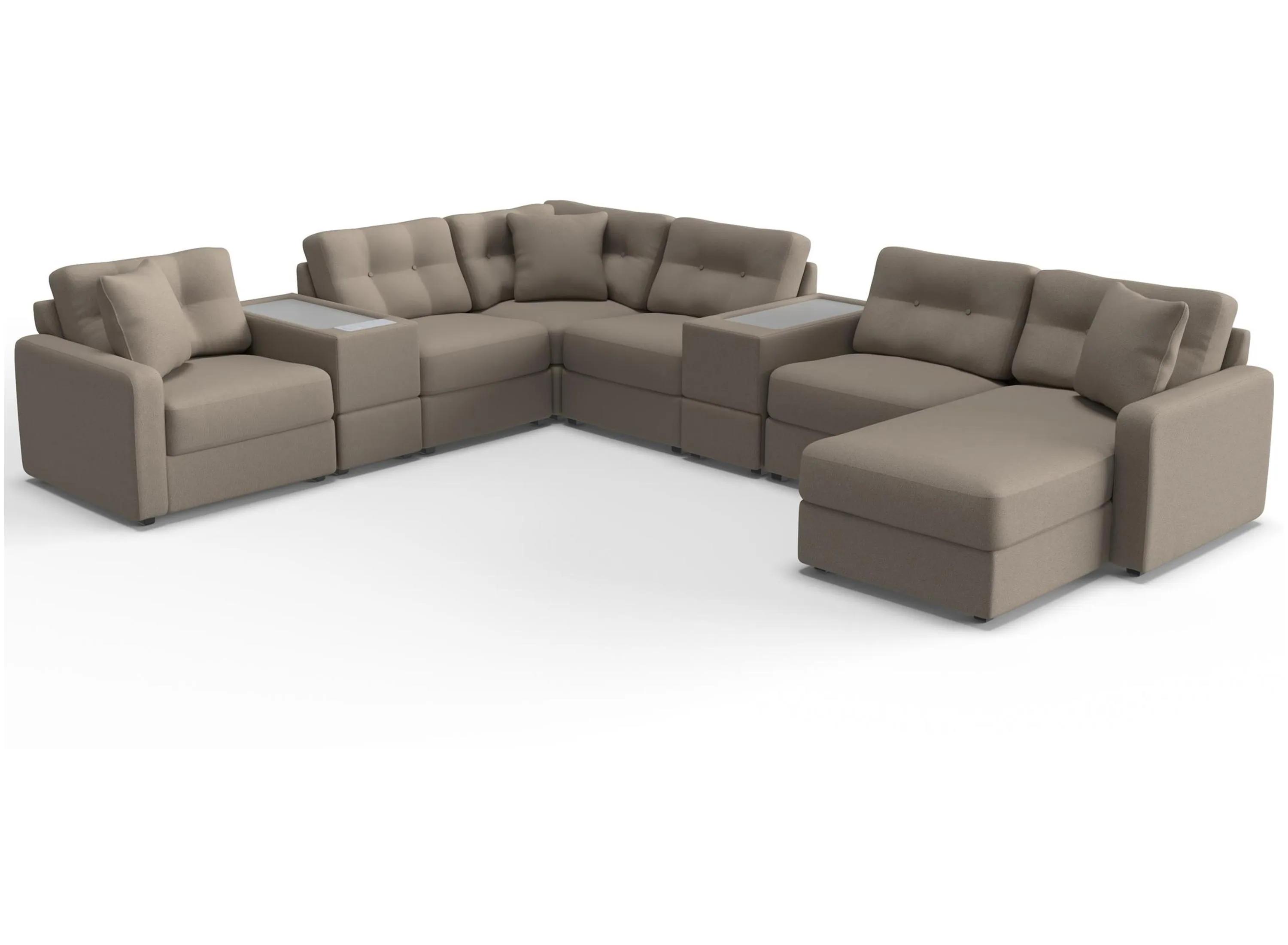 222441110 ModularOne 8-pc. Sectional w/One Power Console sku 222441110