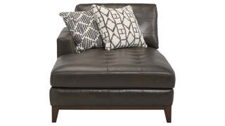 Wheaton Leather Left Arm Facing Chaise