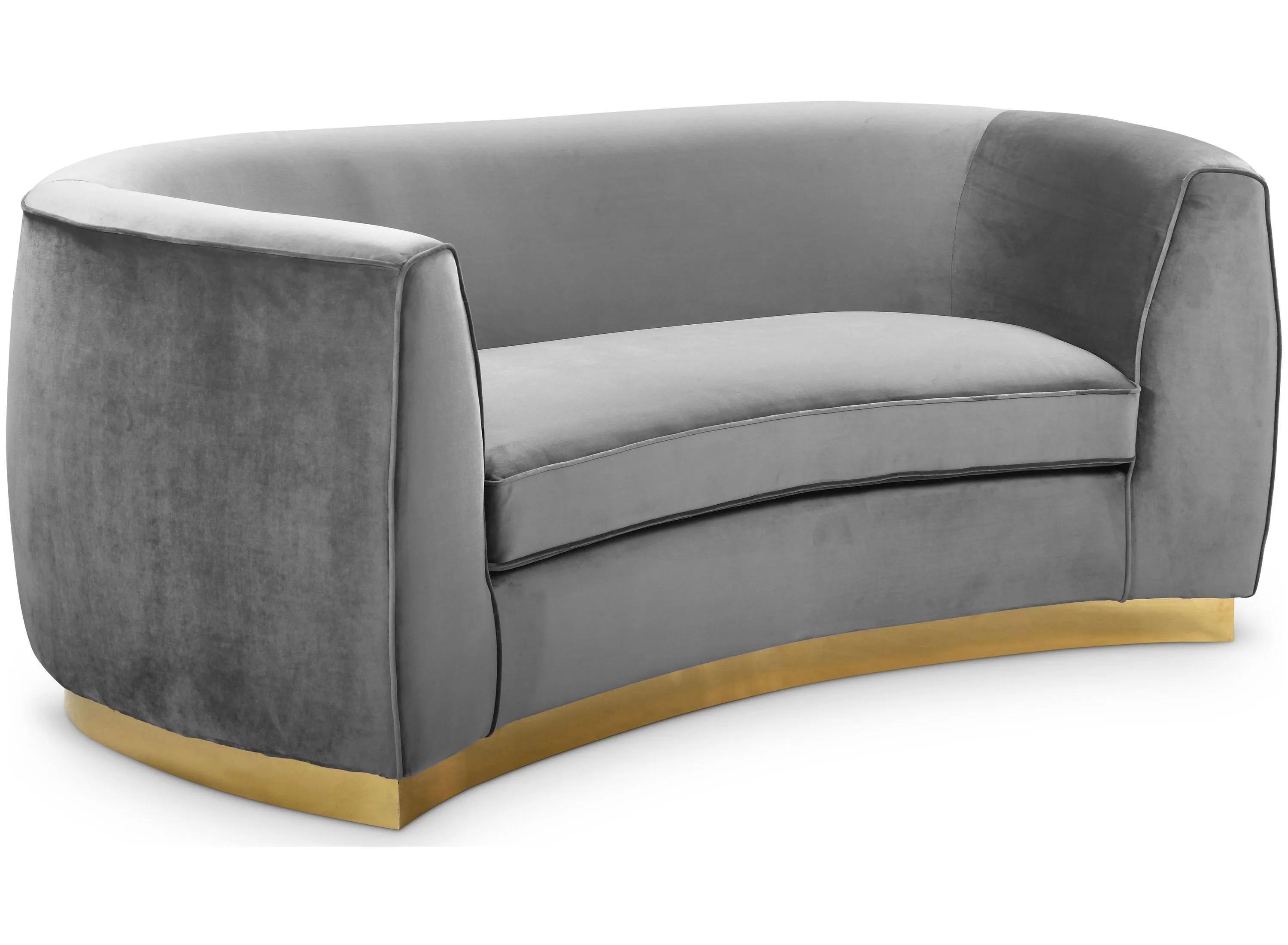 Julian Velvet Loveseat