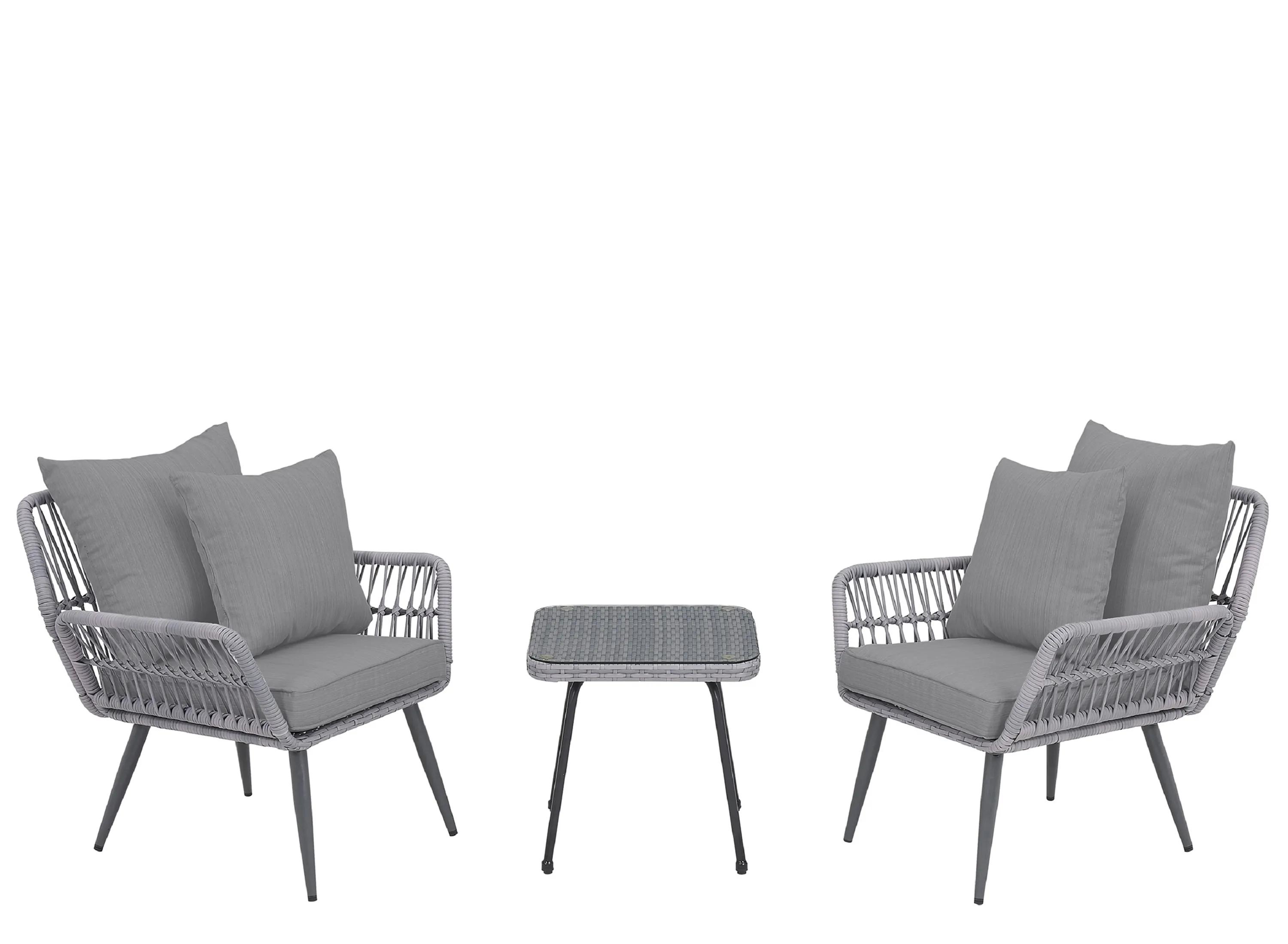 Cannes 3 Pc Outdoor Patio Set