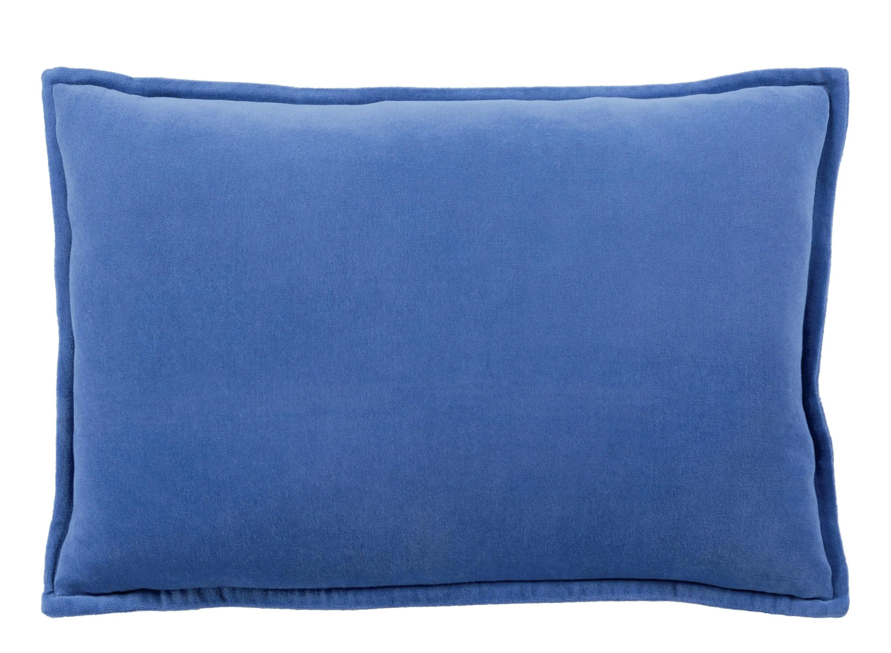 Cotton Velvet 13" x 20" Down Throw Pillow