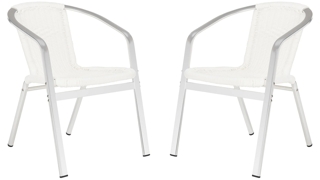 Bruna Outdoor Stacking Armchair - Set of 2