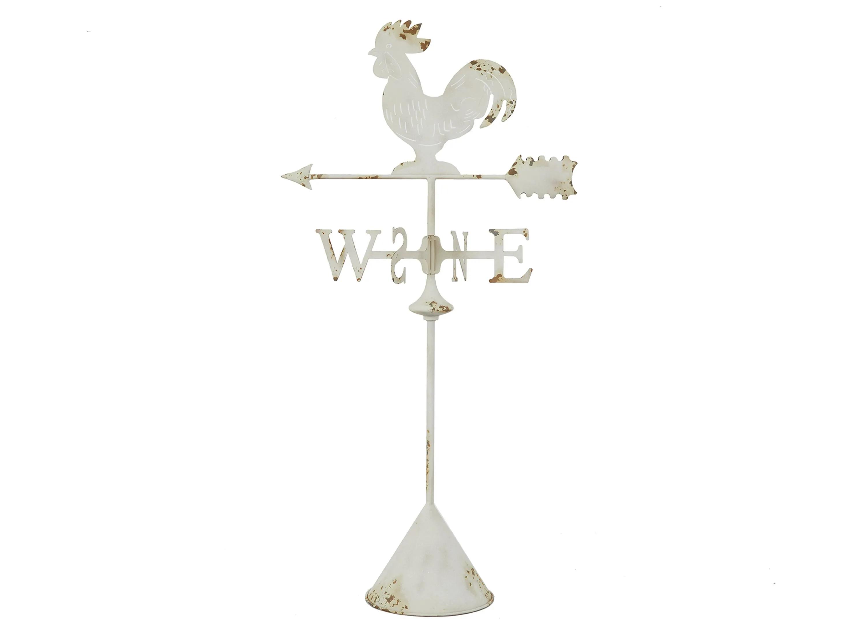 Ivy Collection White Metal Cottage Garden Sculpture