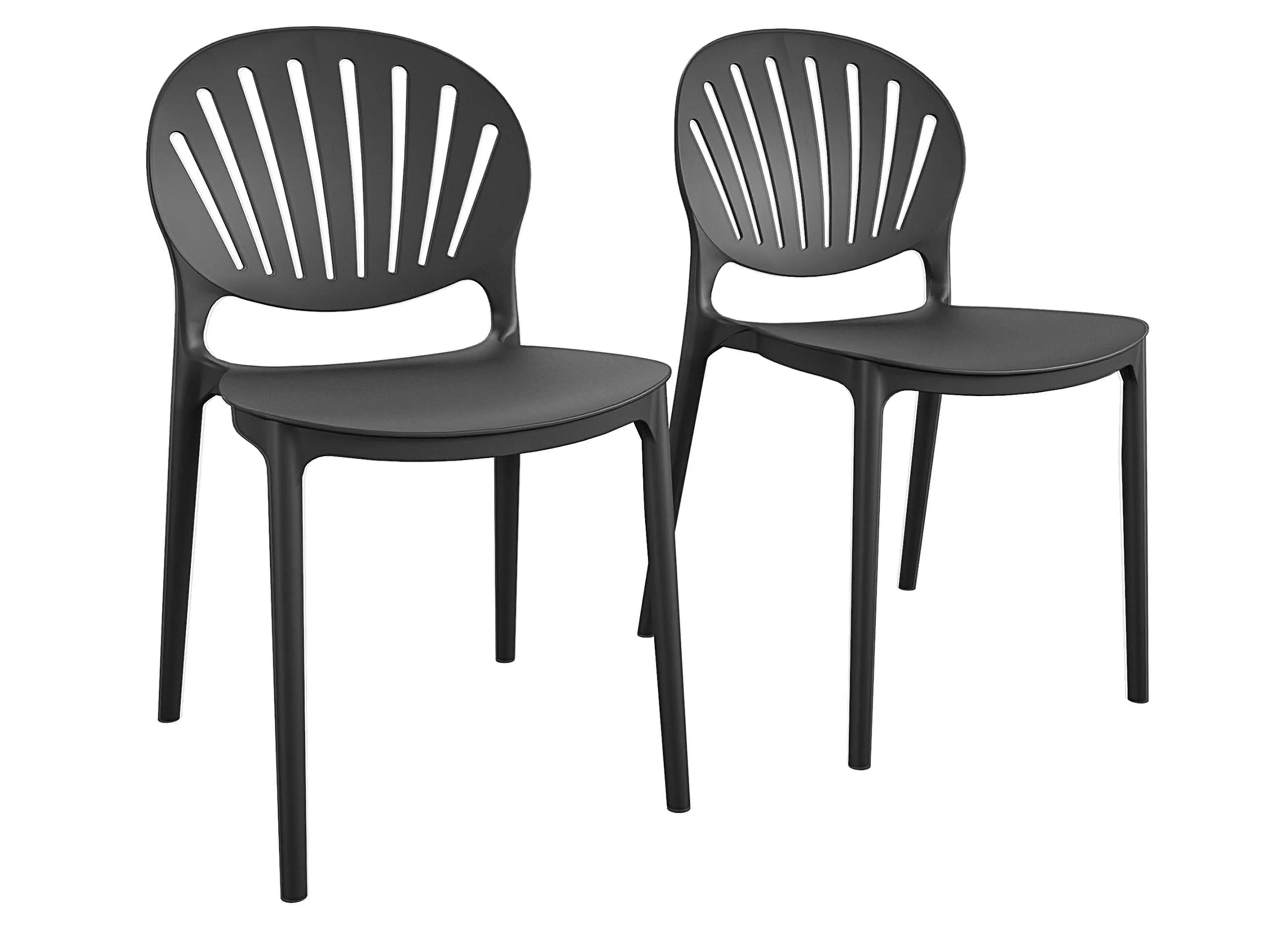 COSCO Outdoor Stacking Resin Chair - Set of 2