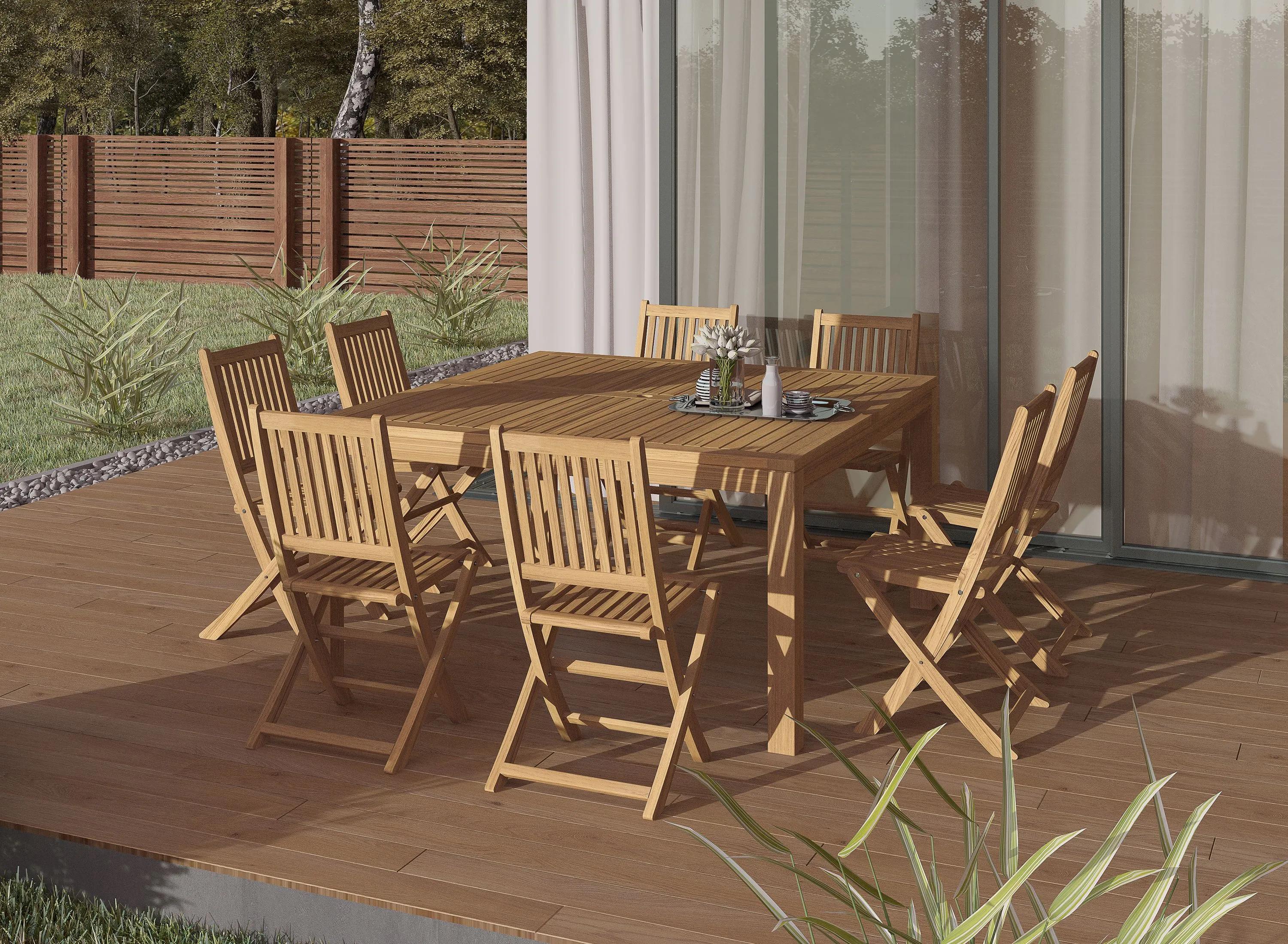 Campos 9-pc. Square Patio Dining Table Set