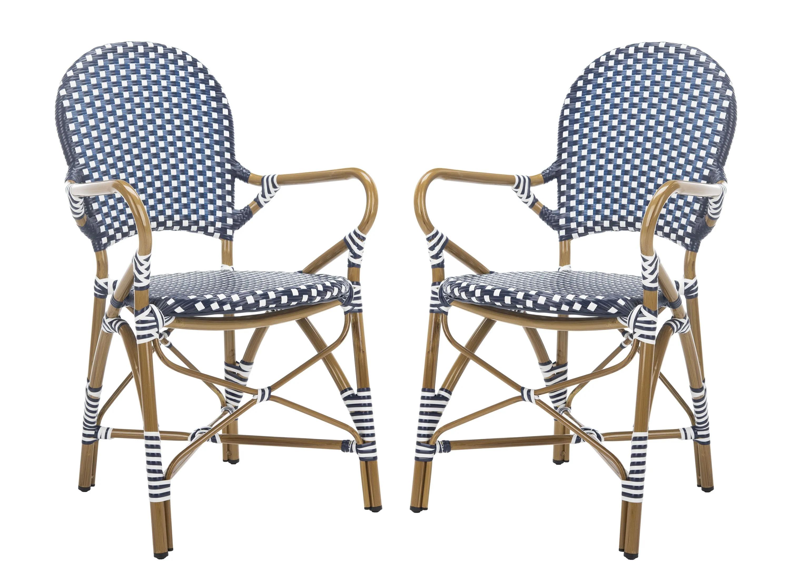 Dario Outdoor Stacking Arm Chair -Set of 2
