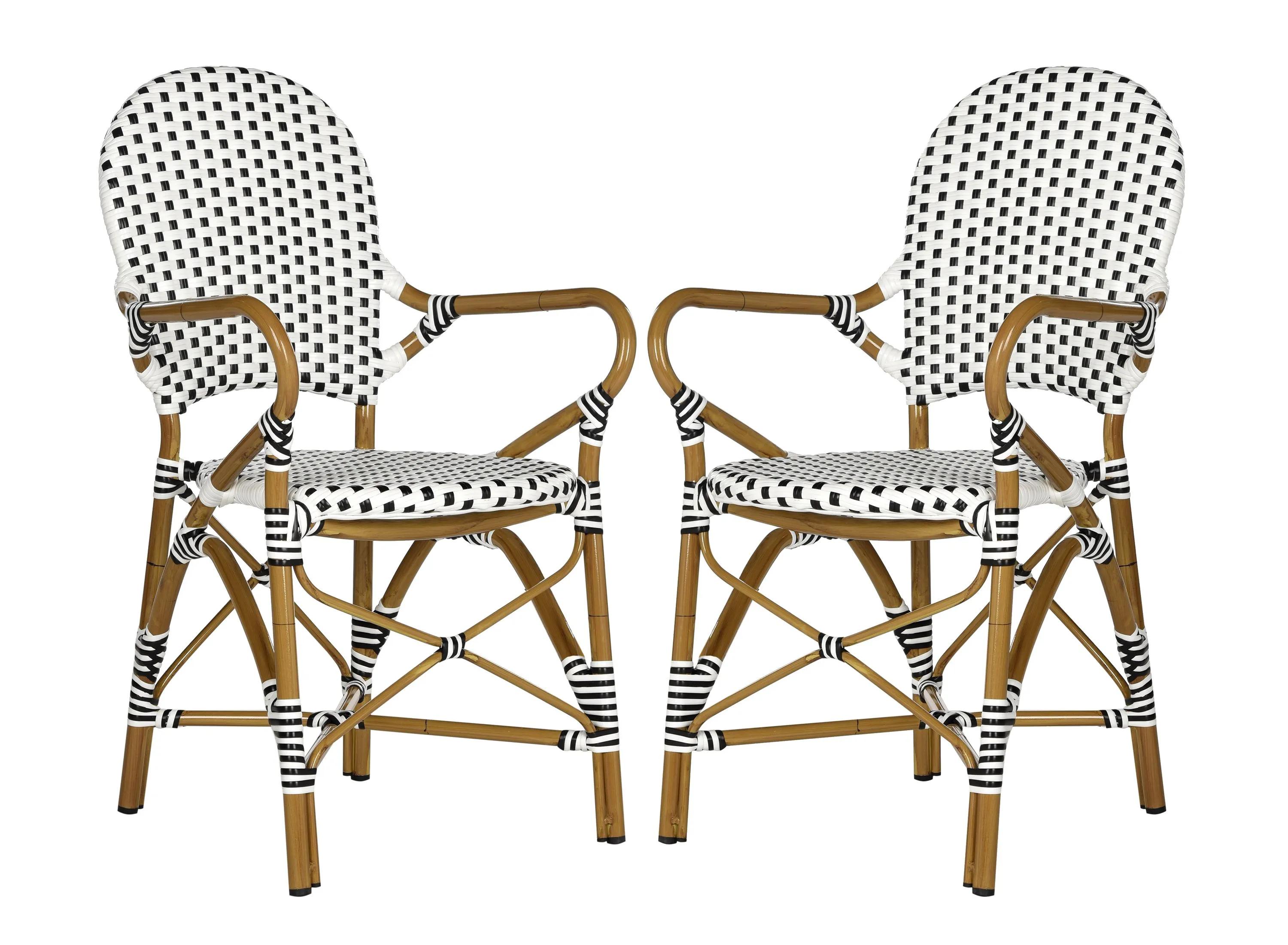 Dario Outdoor Stacking Arm Chair -Set of 2