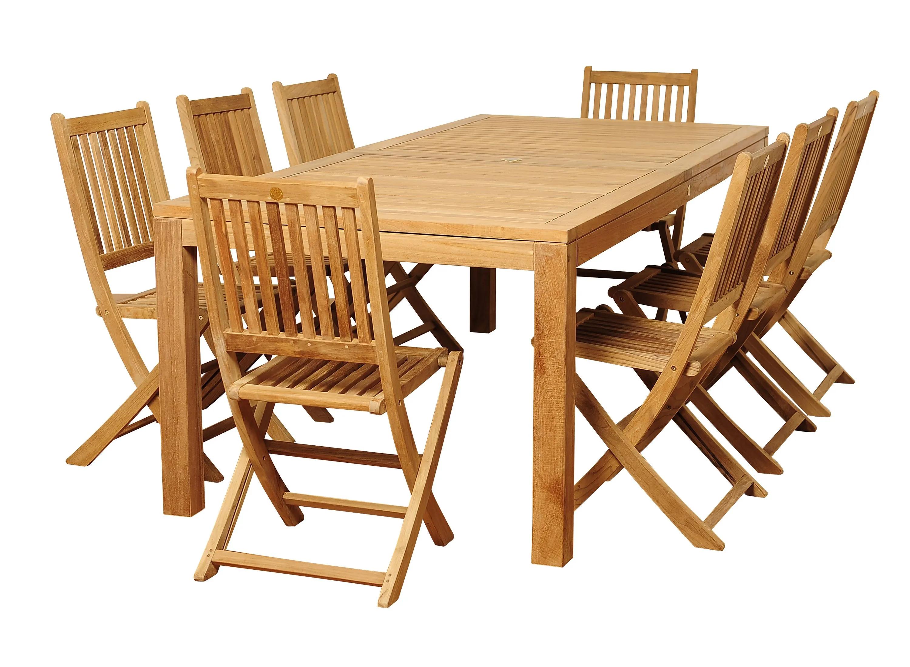 Campos 9-pc. Rectangular Patio Dining Table Set