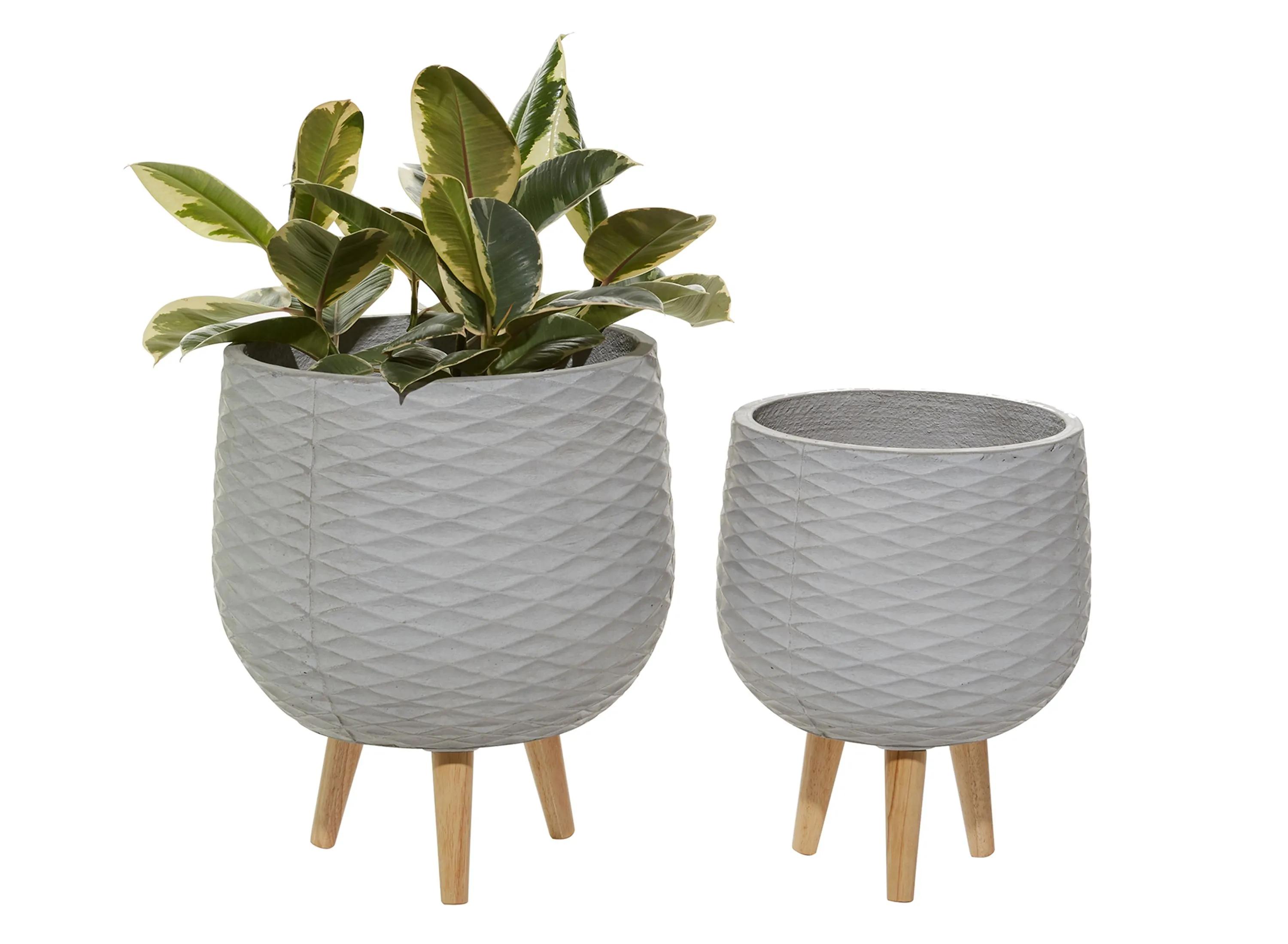 Ivy Collection Roxxi Planter Set of 2