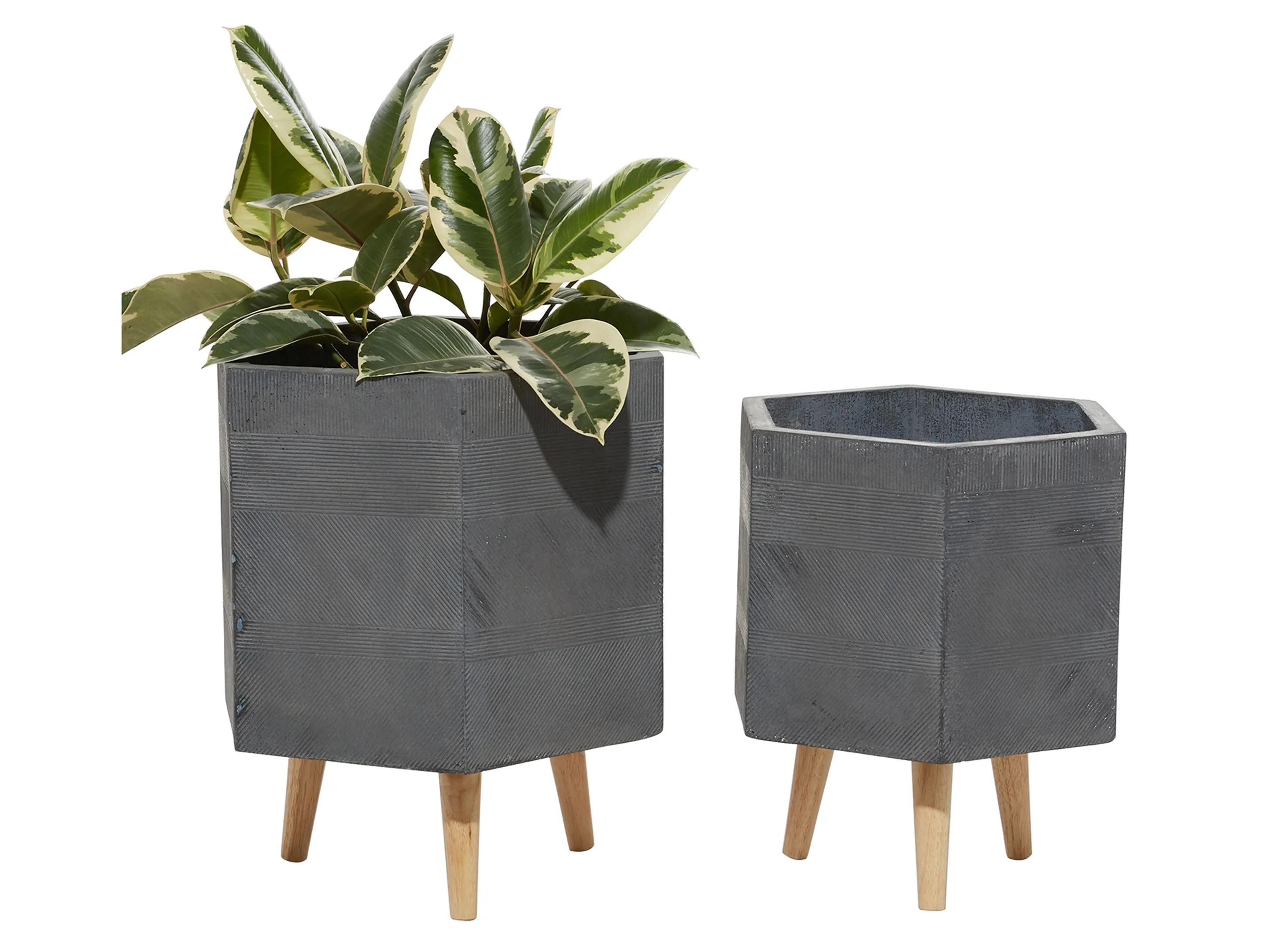 Ivy Collection Wyvernwoode Planter - Set of 2