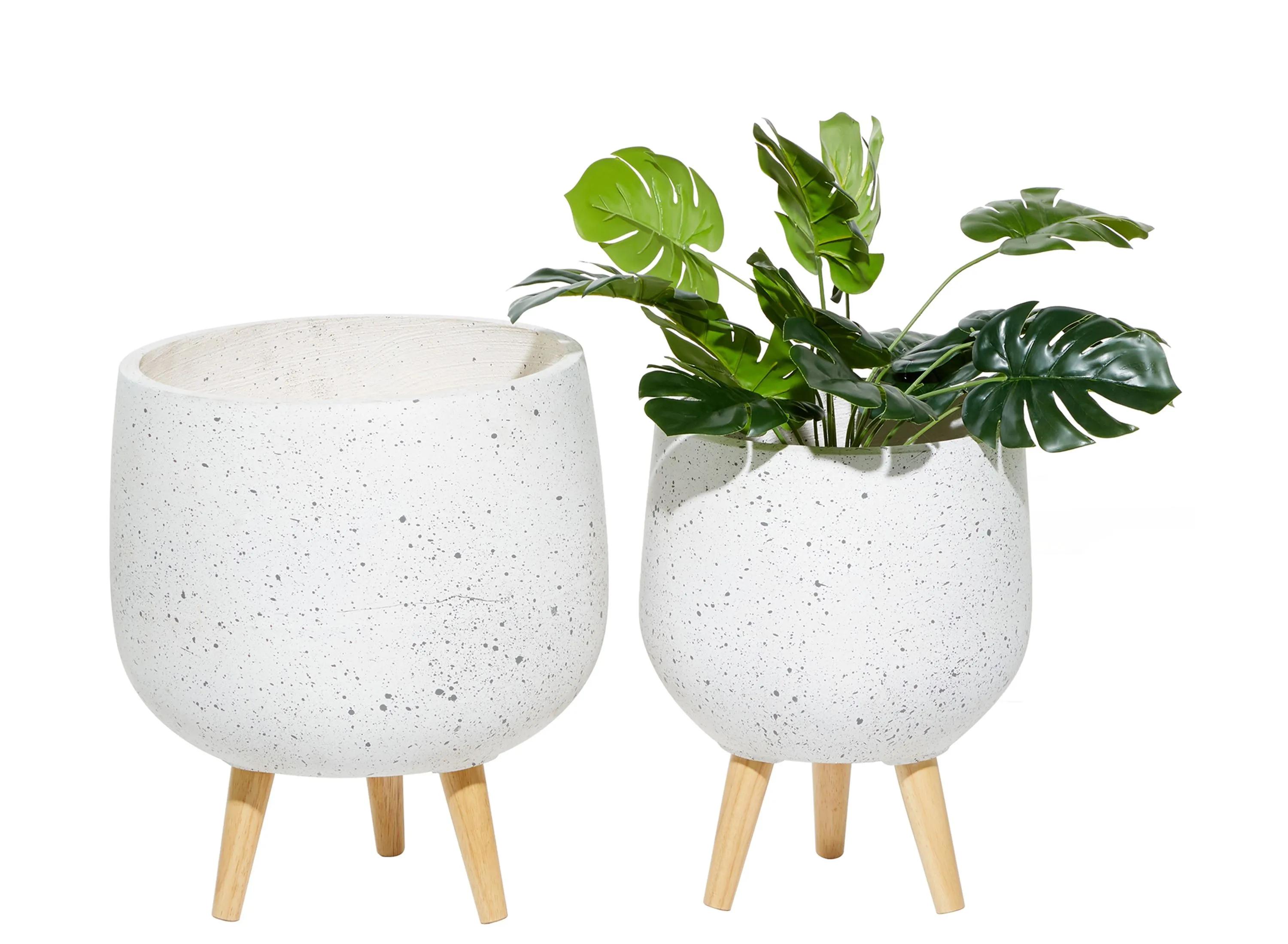 241327380 Ivy Collection Mispillion Planter Set of 2 sku 241327380