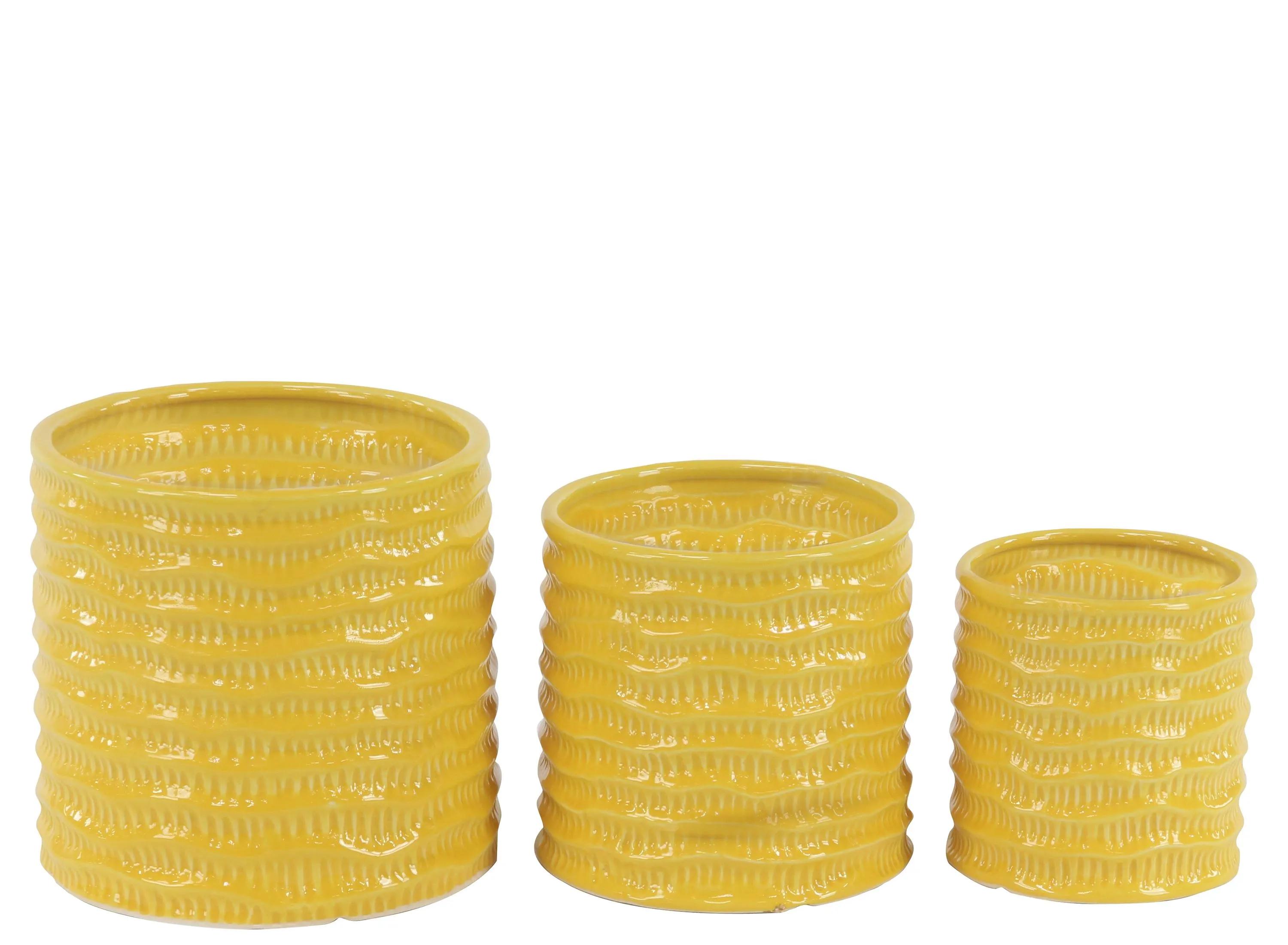 Ivy Collection Plasmane Planter Set of 3