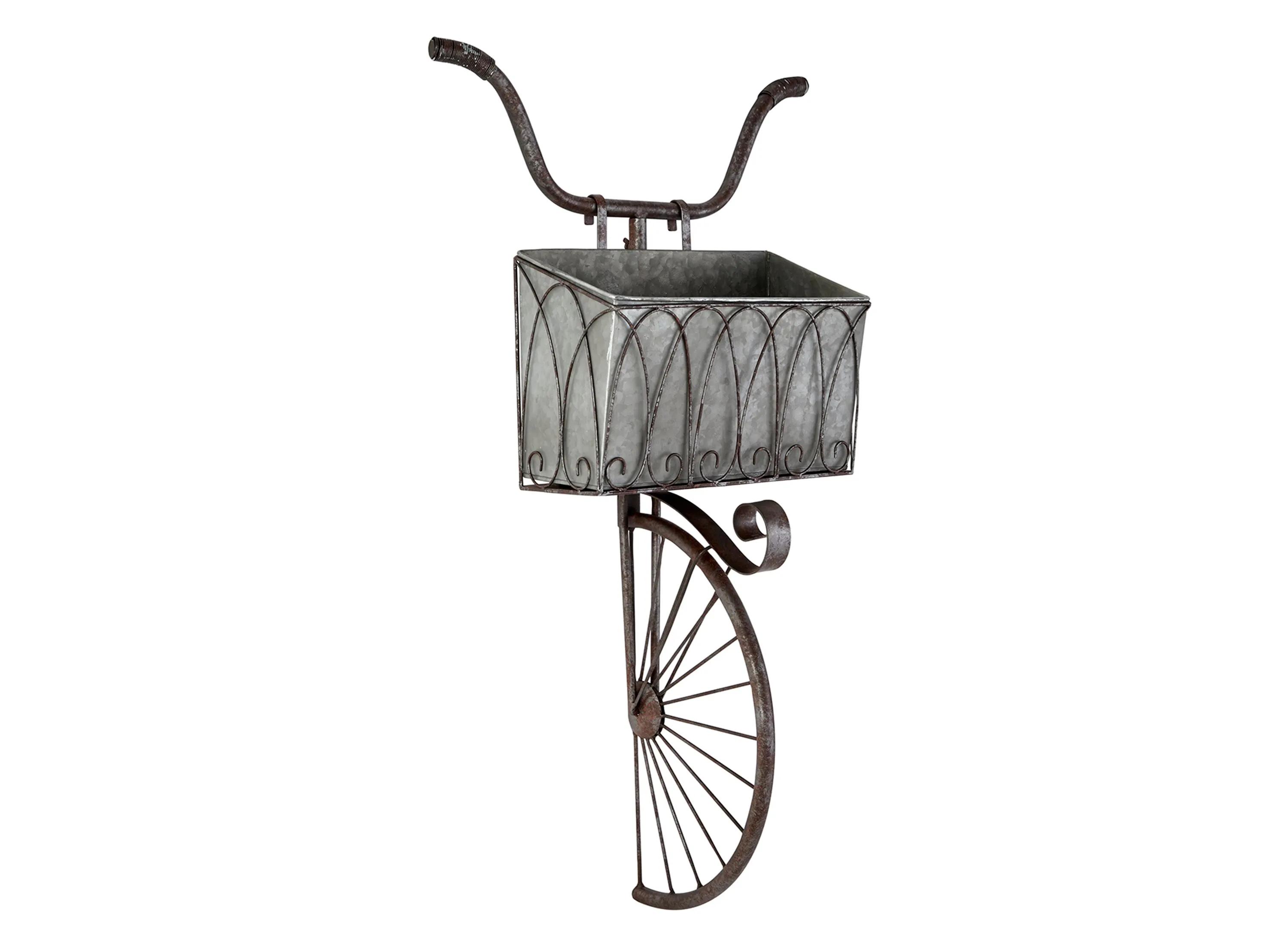 241327960 Ivy Collection Gray Metal Planter sku 241327960