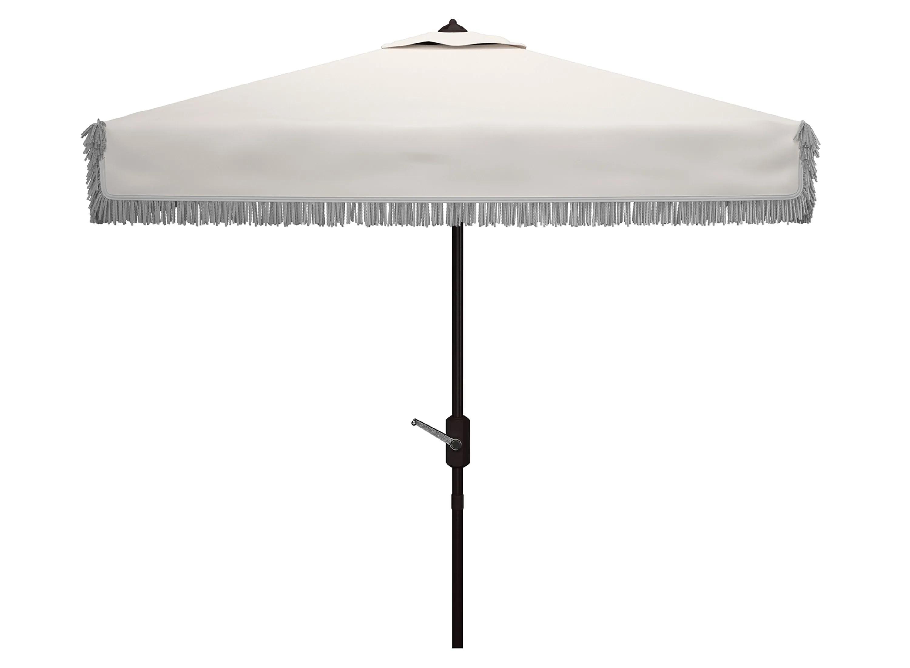 Murphy Fringe Outdoor Square Crank Umbrella