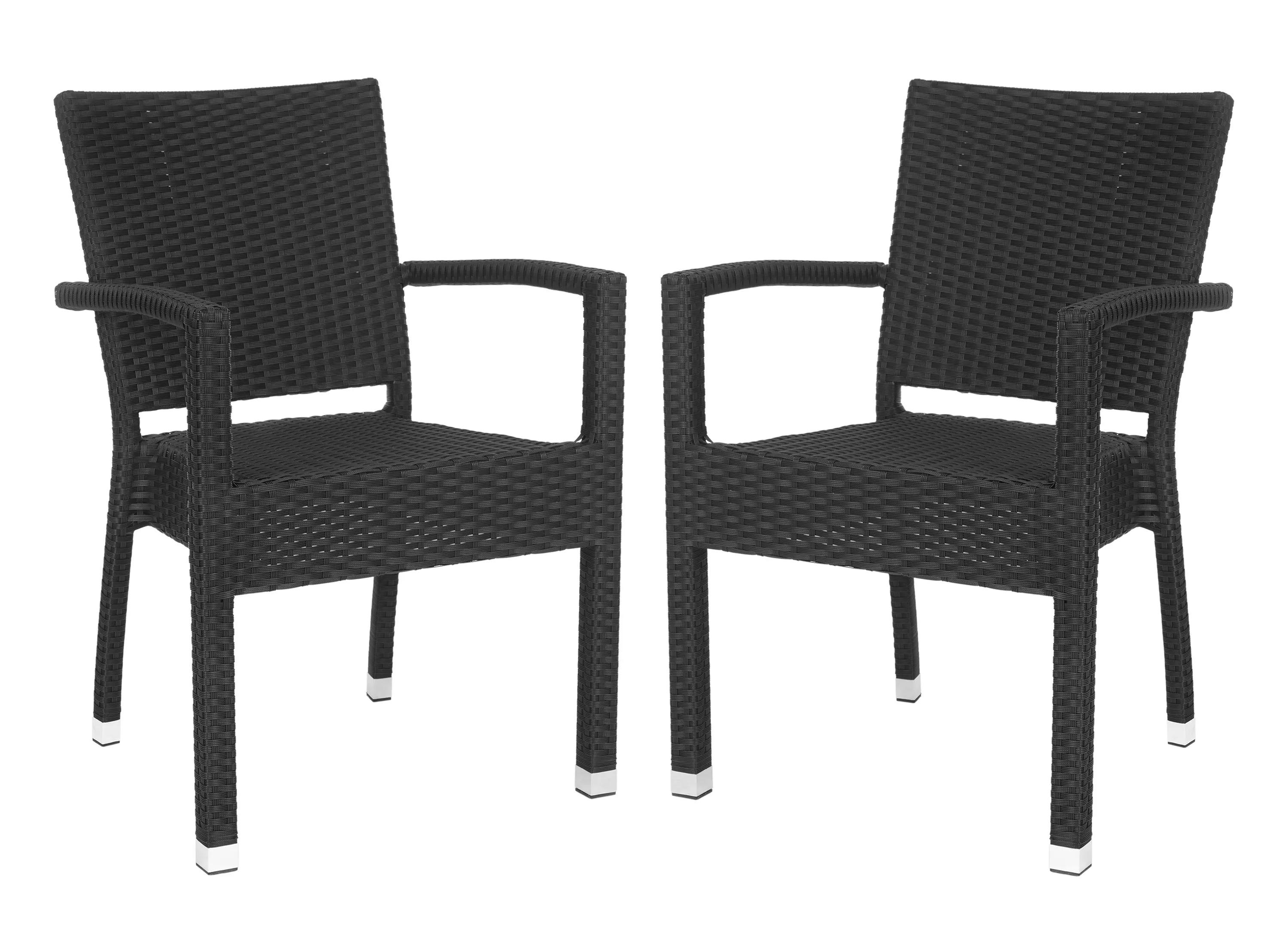 Darryl Outdoor Stacking Arm Chair - Set of 2