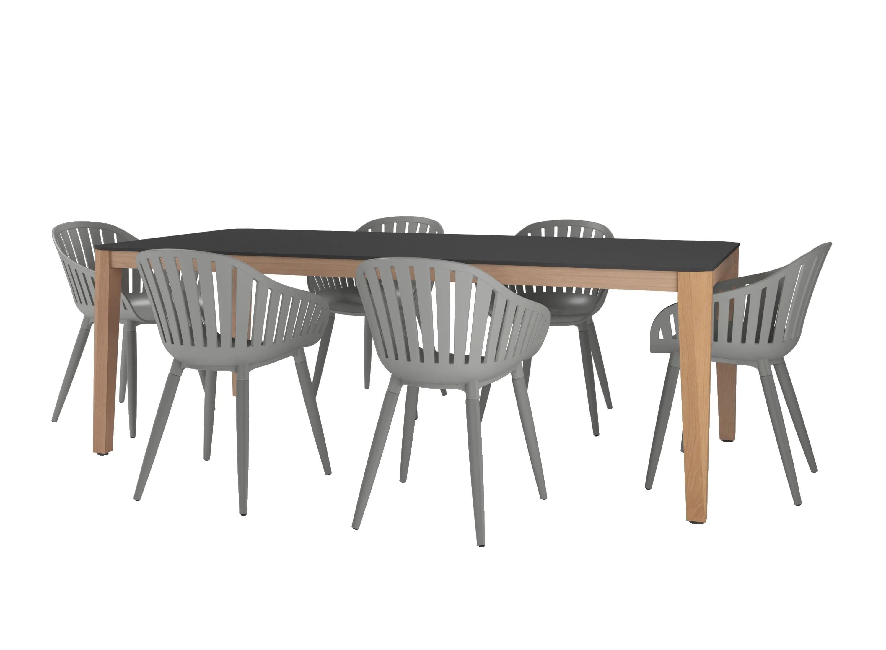 Amazonia Outdoor 9- pc. Eucalyptus Wood Dining Set